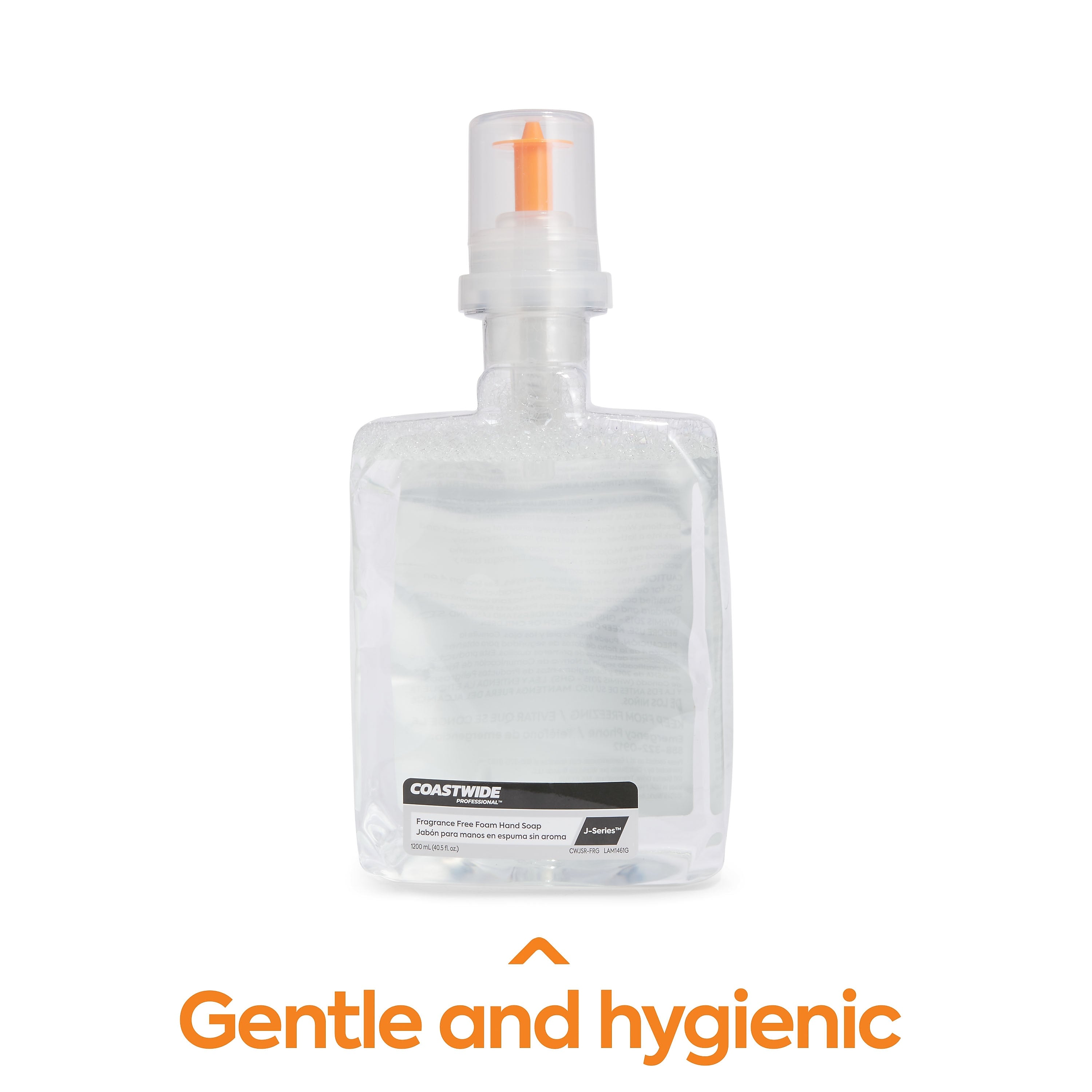 Coastwide Professional™ J-Series Foam Hand Soap, Fragrance-Free, 1200 mL, 2/Carton