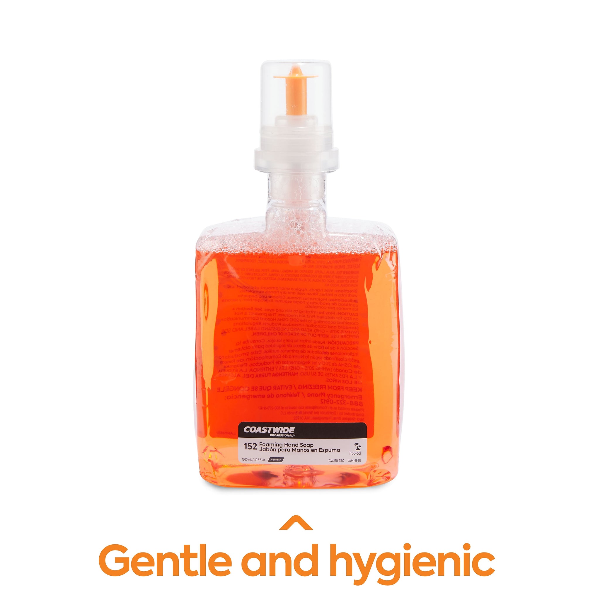 Coastwide Professional™ J-Series Foam Hand Soap, Tropical, 1200 mL, 2/Carton