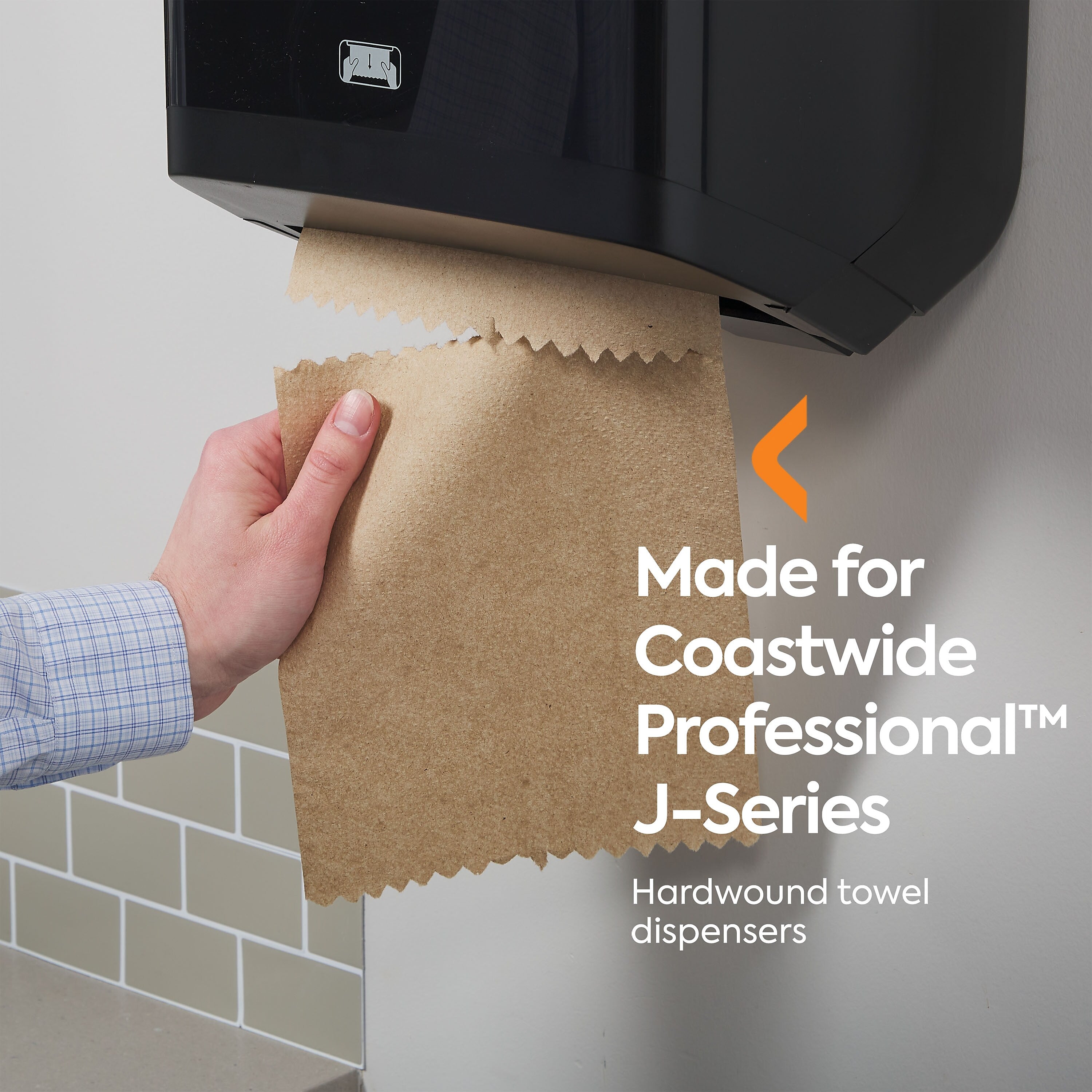 Coastwide Professional™ J-Series Hardwound Paper Towels, 1-ply, 800 ft./Roll, 6 Rolls/Carton
