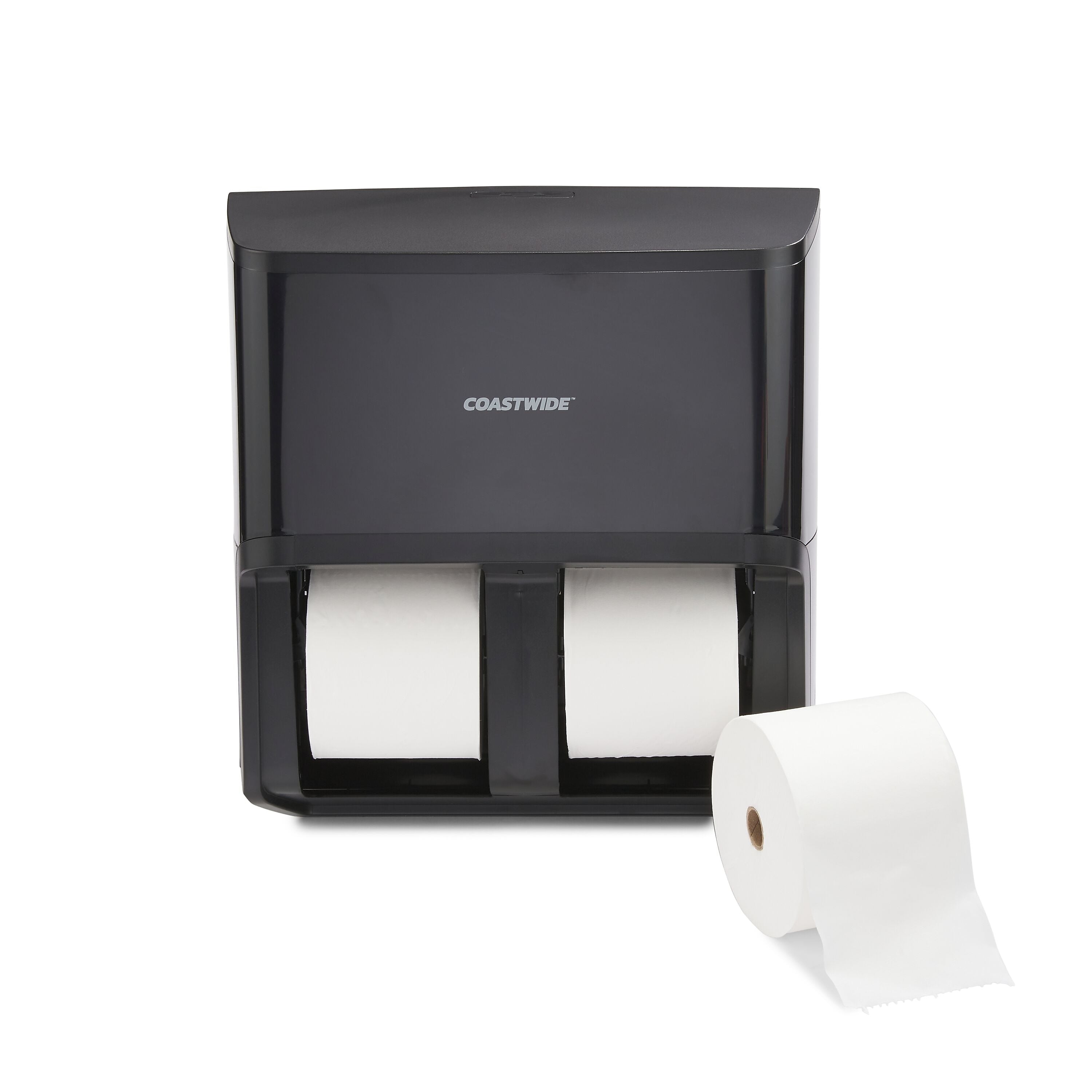 Coastwide Professional™ J-Series Quad Bath Tissue Dispenser, Black
