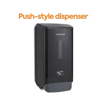 Coastwide Professional™ J-Series Wall Mounted Hand Soap Dispenser, Black