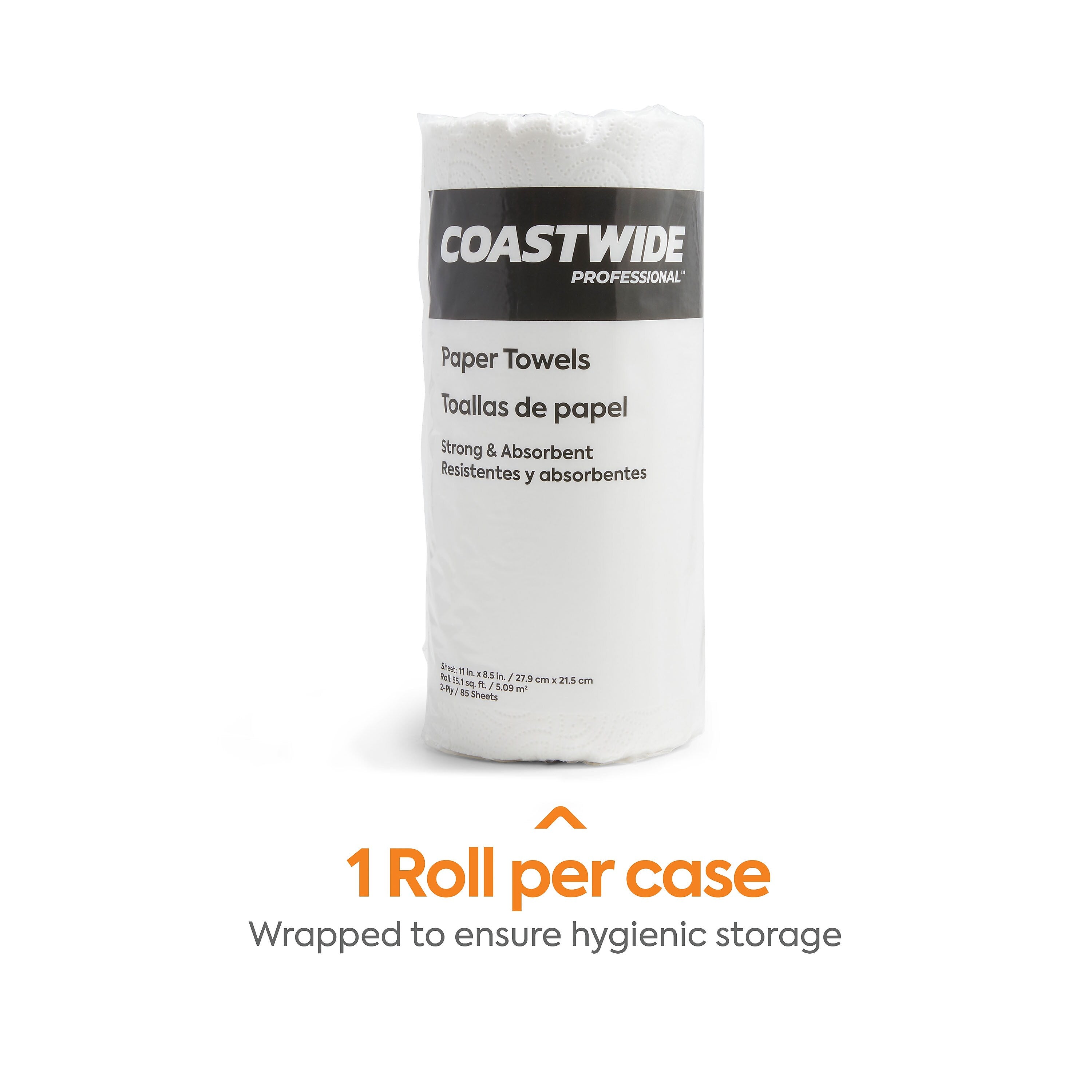 Coastwide Professional™ Kitchen Rolls Paper Towels, 2-Ply, 85 Sheets/Roll