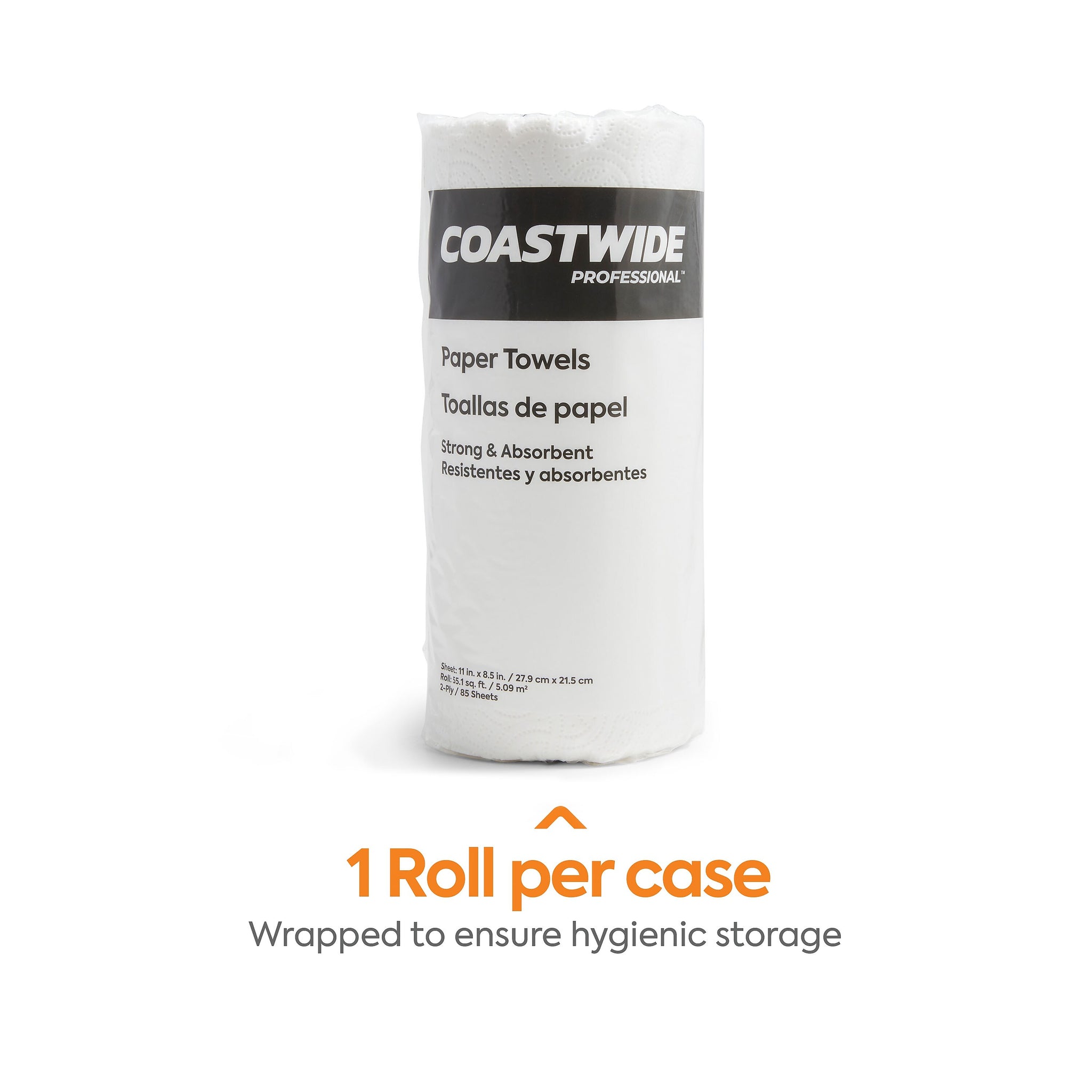 Coastwide Professional™ Kitchen Rolls Paper Towels, 2-Ply, 85 Sheets/Roll