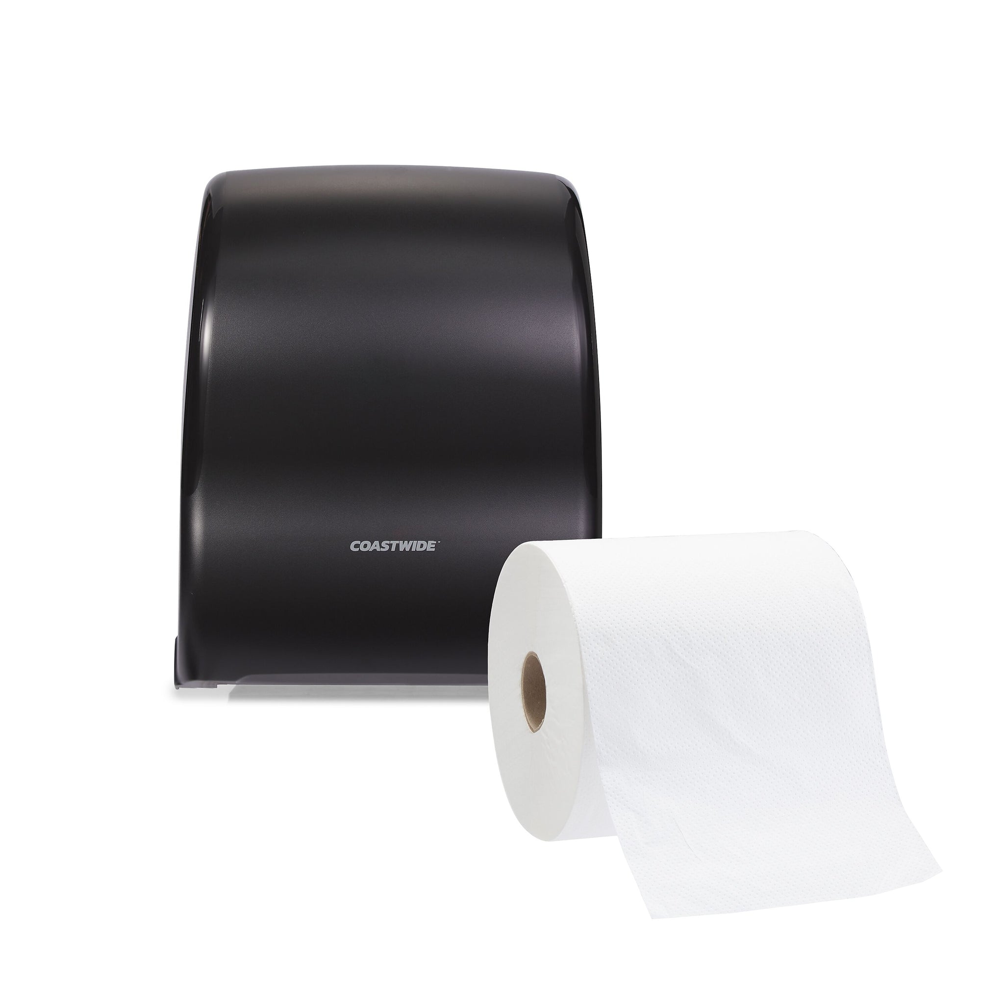 Coastwide Professional™ Manual Auto-Cut Hardwound Paper Towel Dispenser, Black