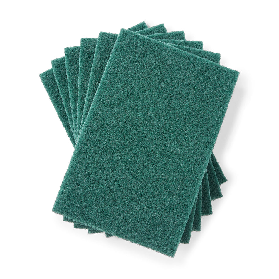 Coastwide Professional™ Medium Duty Scouring Pad, Green, 10/Pack