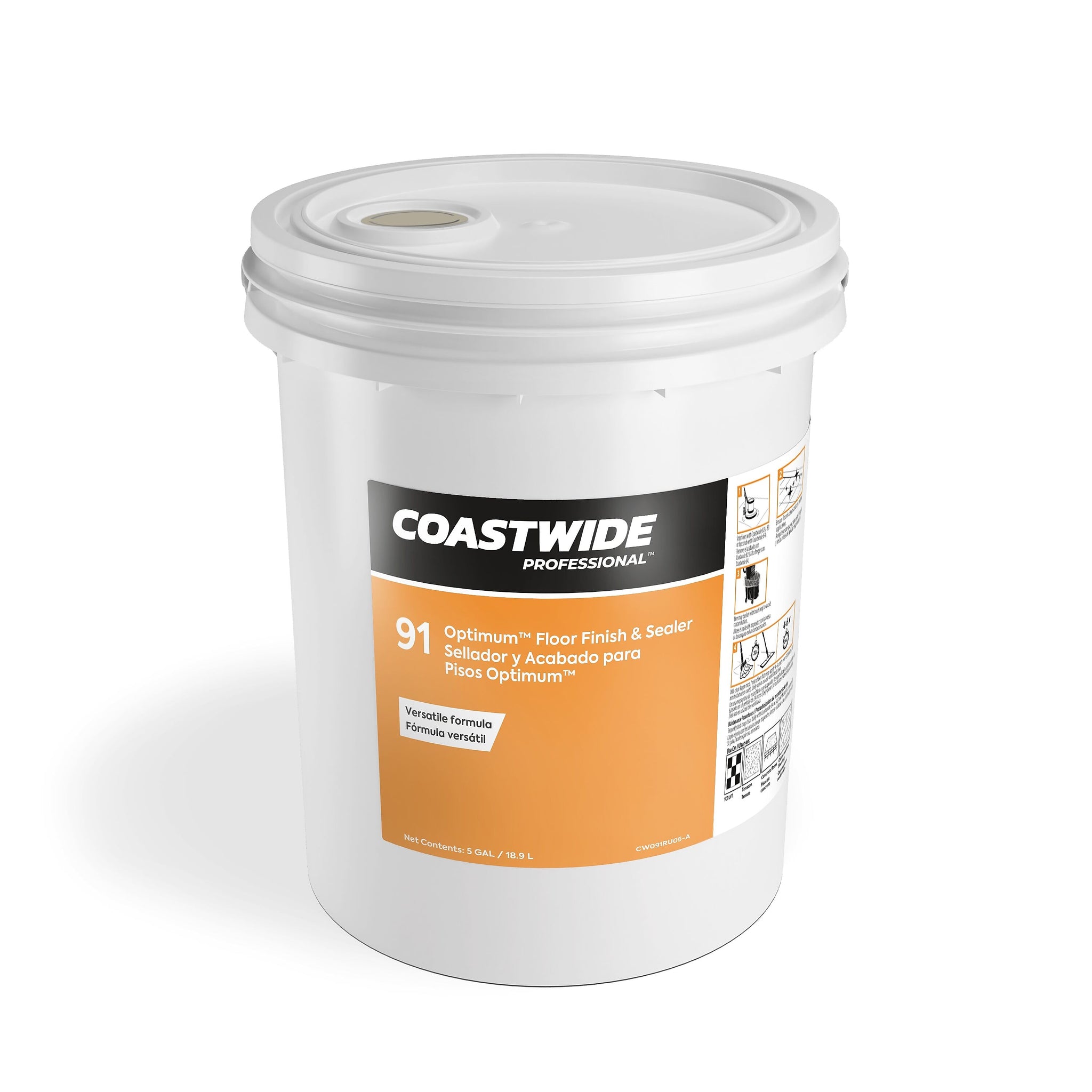 Coastwide Professional™ Optimum™ Floor Finish, 5 gal./18.9L