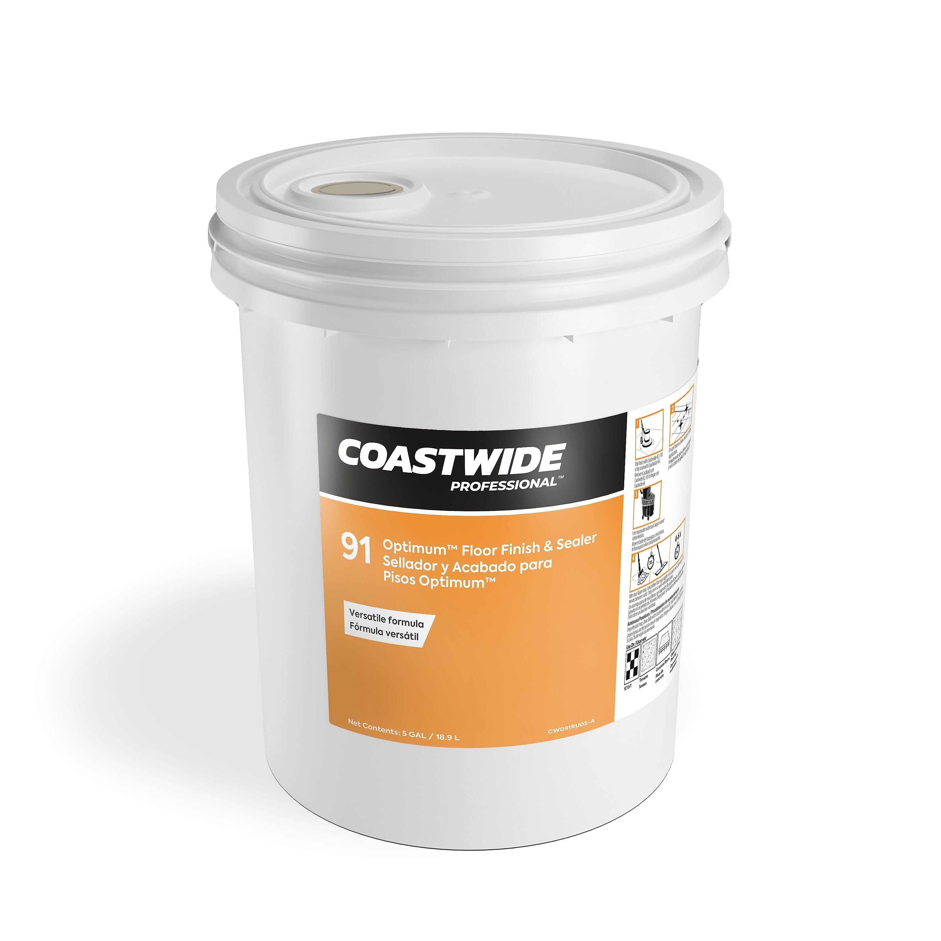 Coastwide Professional™ Optimum™ Floor Finish, 5 gal./18.9L