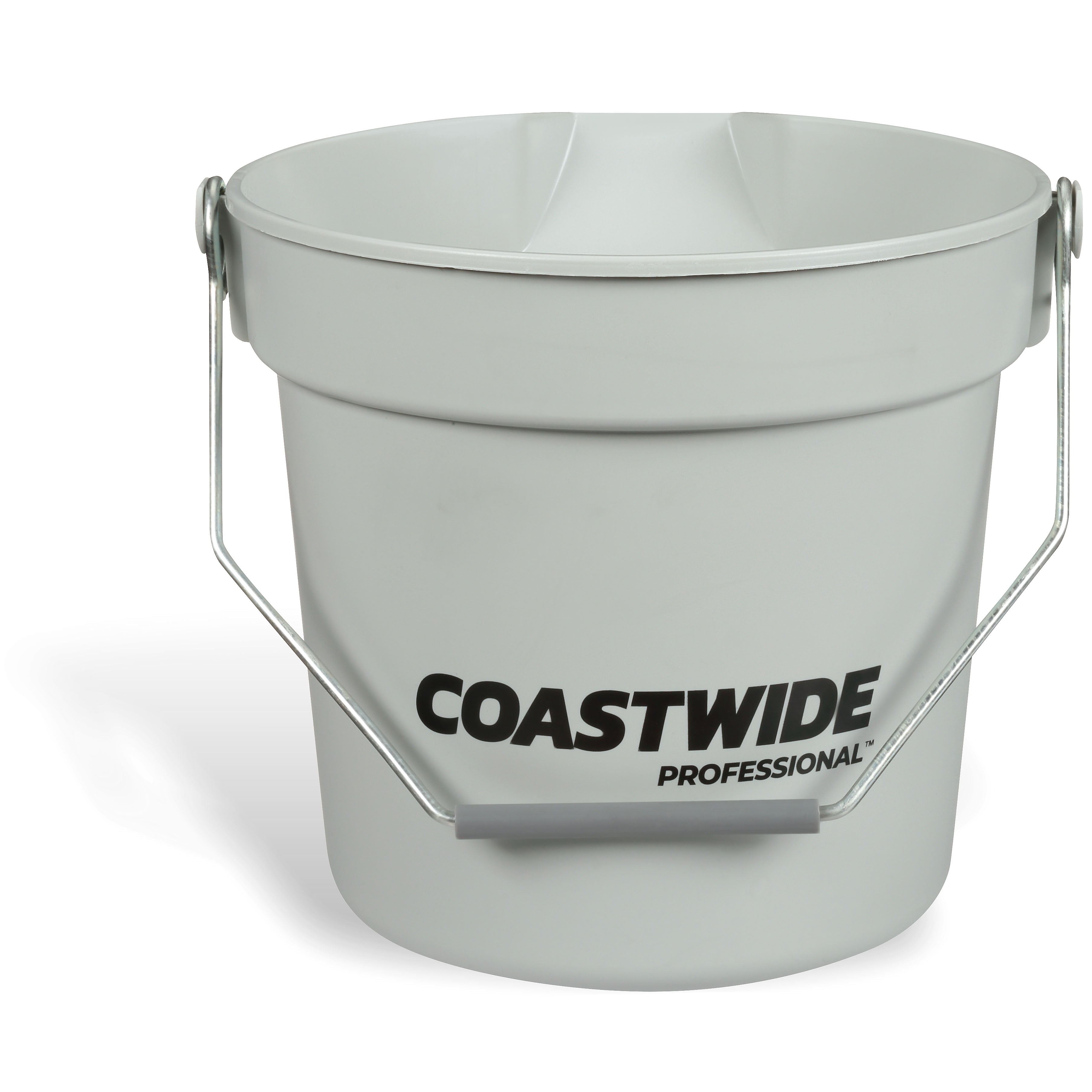 Coastwide Professional™ Plastic Bucket, 10 Quart, Gray