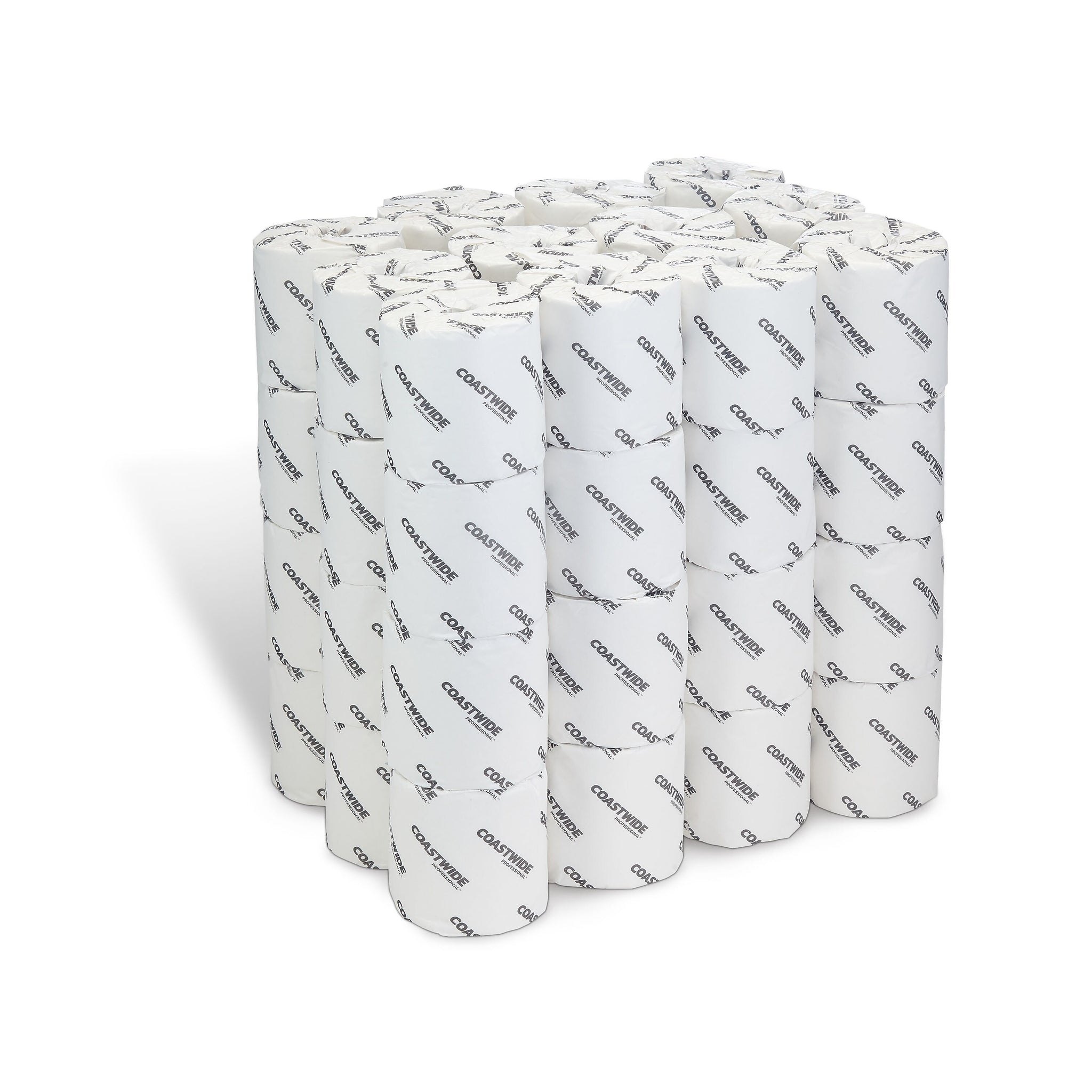Coastwide Professional™ Recycled 2-Ply Standard Toilet Paper, White, 350 Sheets/Roll, 48 Rolls/Carton