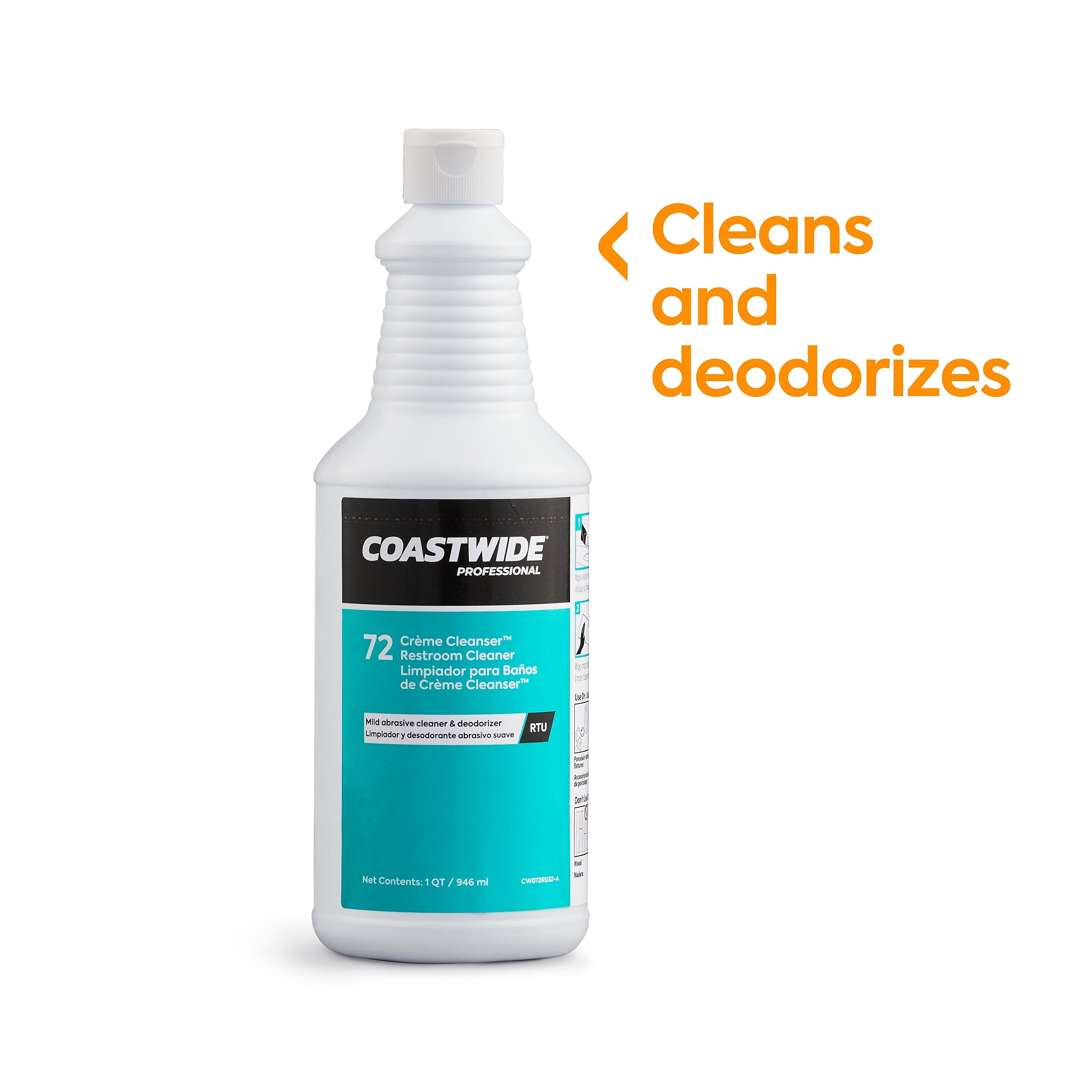 Coastwide Professional™ Restroom Cleaner Creme Cleanser™, Ready To Use, Mint Scent, 32 Oz.