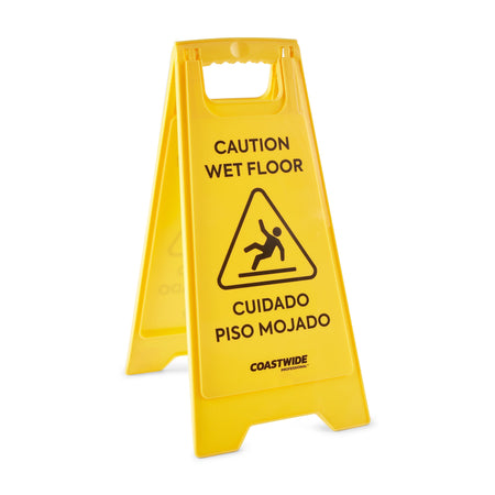 Coastwide Professional™ Safety Awareness Floor Sign, Yellow