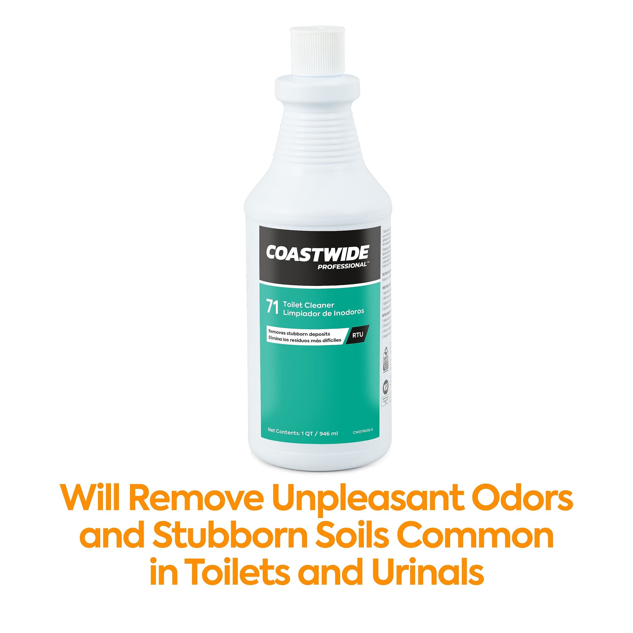 Coastwide Professional Toilet and Urinal Cleaner 71, 0.95L, 6/Carton