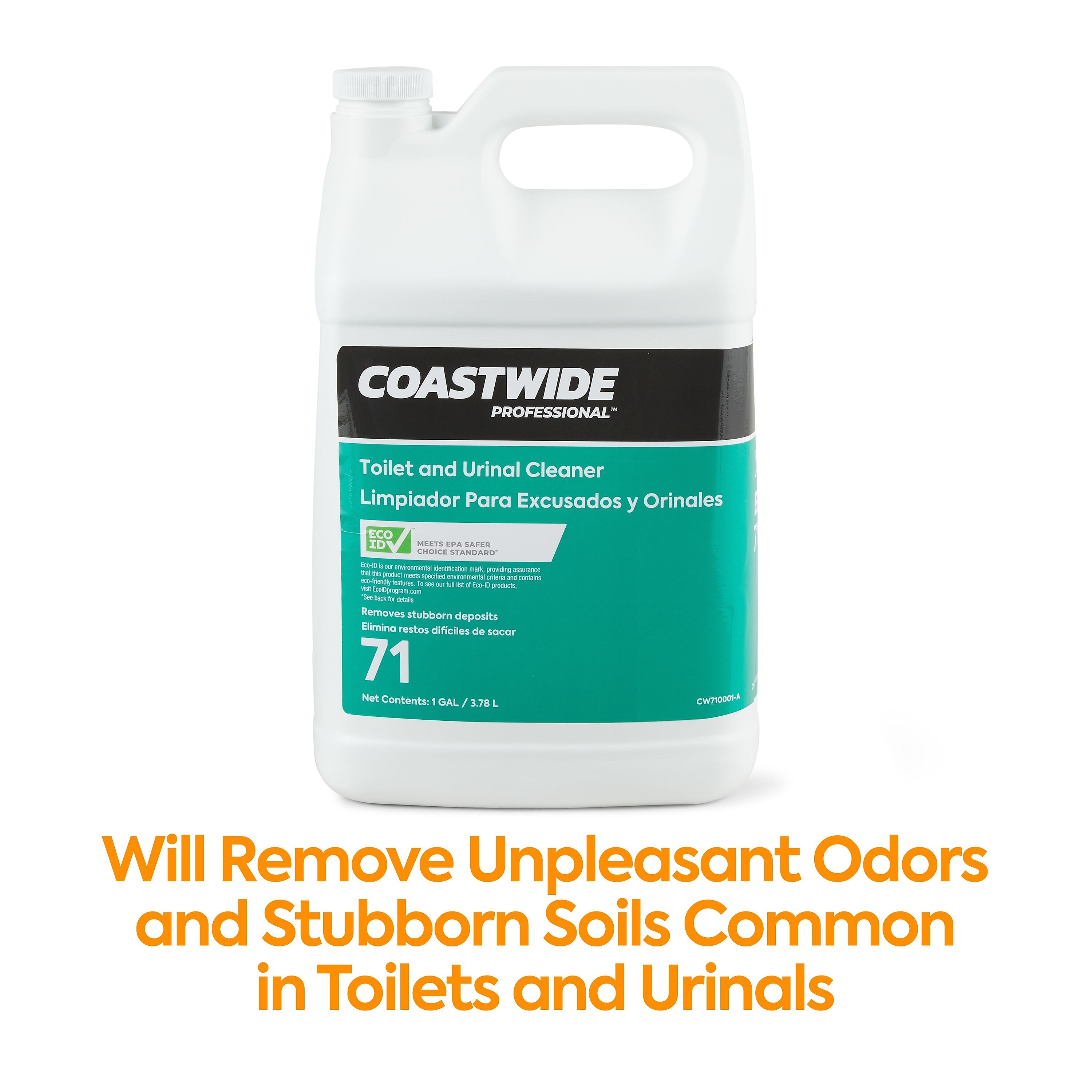 Coastwide Professional Toilet and Urinal Cleaner 71, 3.78L, 4/Carton