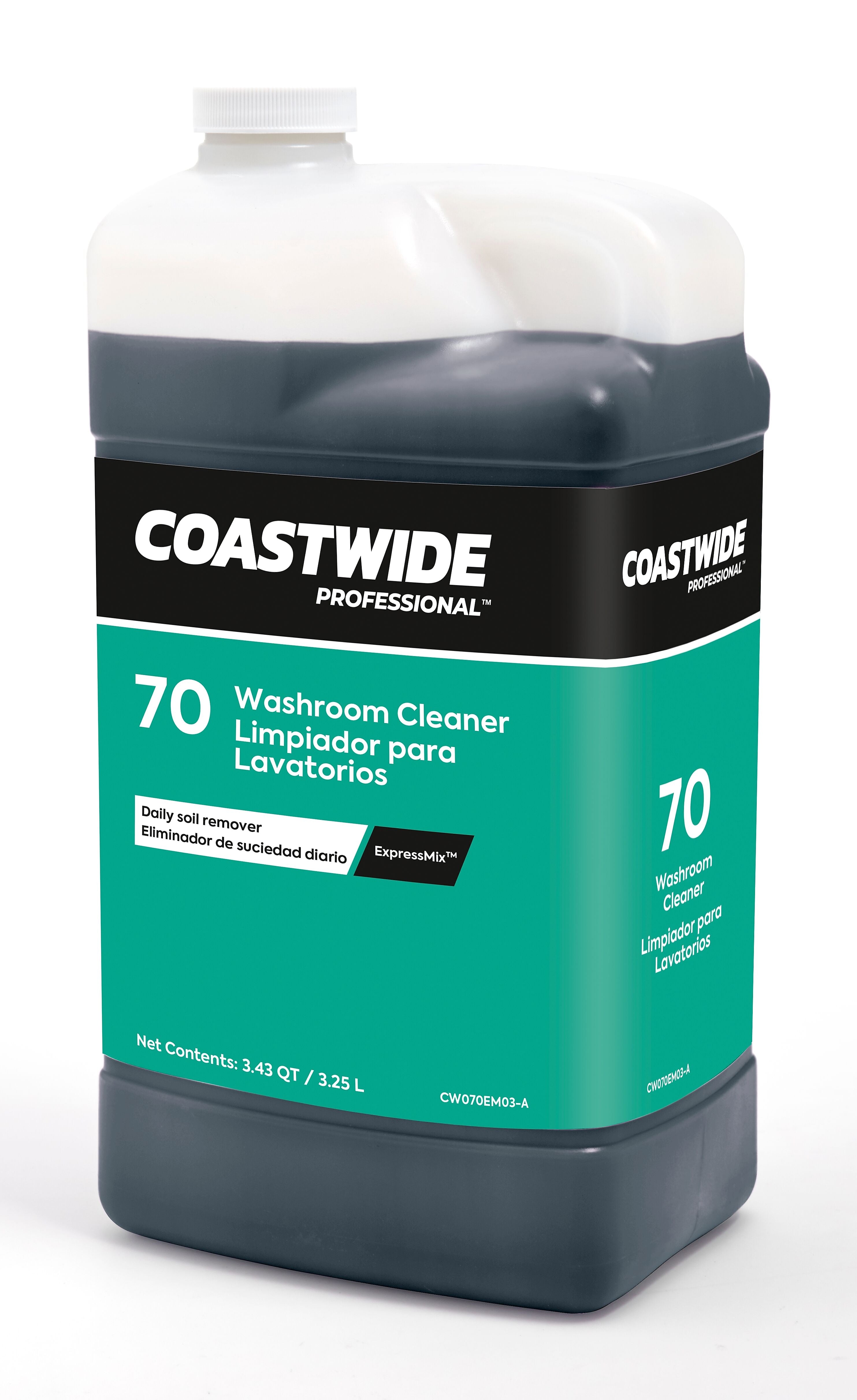 Coastwide Professional Washroom Cleaner 70 Concentrate for ExpressMix, 3.25L, 2/Carton