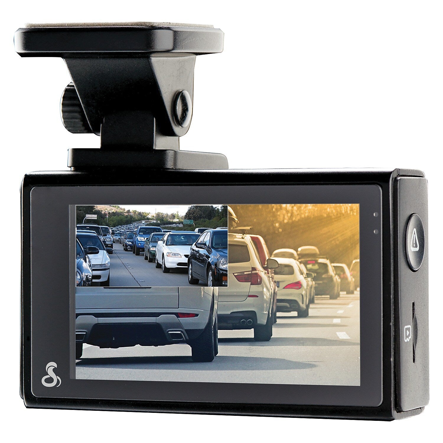 Cobra Dual-View Smart Dash Cam, Black