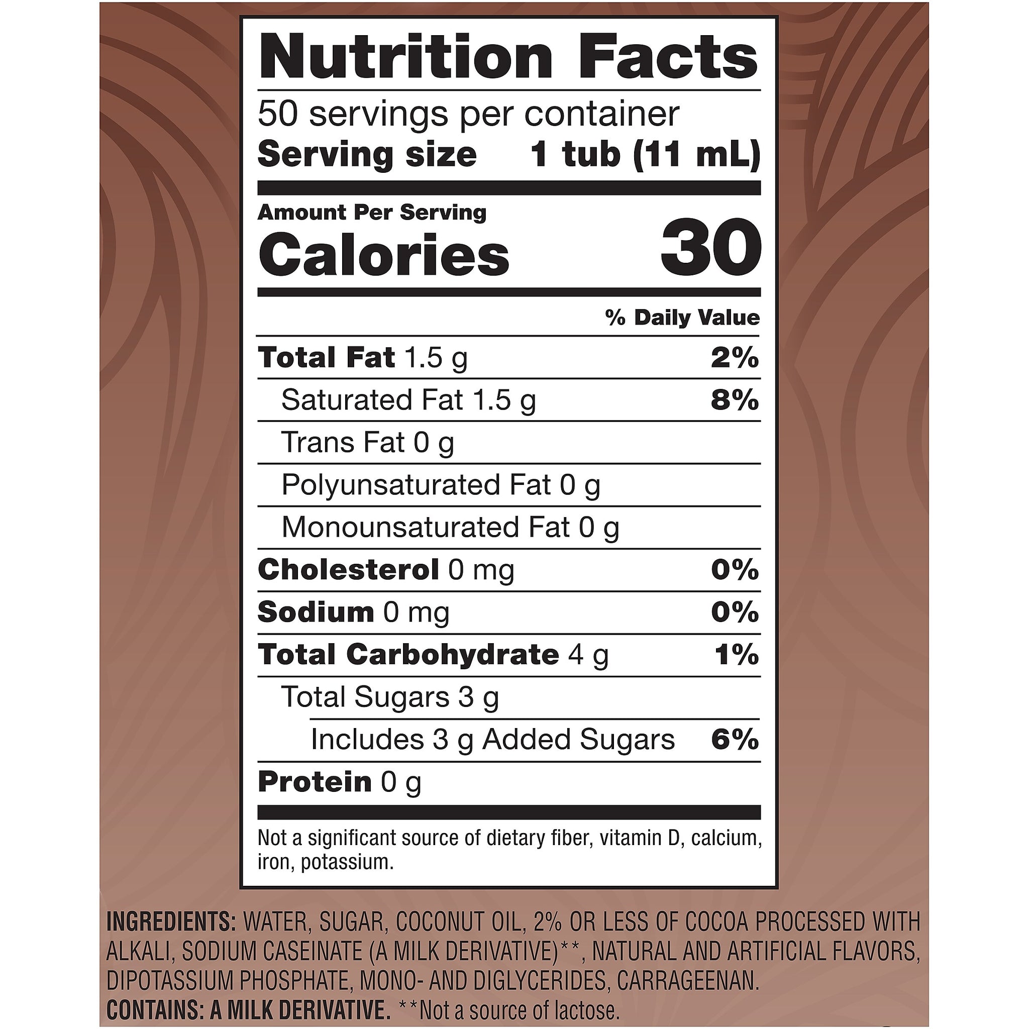 Coffee mate Café Mocha Liquid Creamer, 0.38 Oz., 50/Box