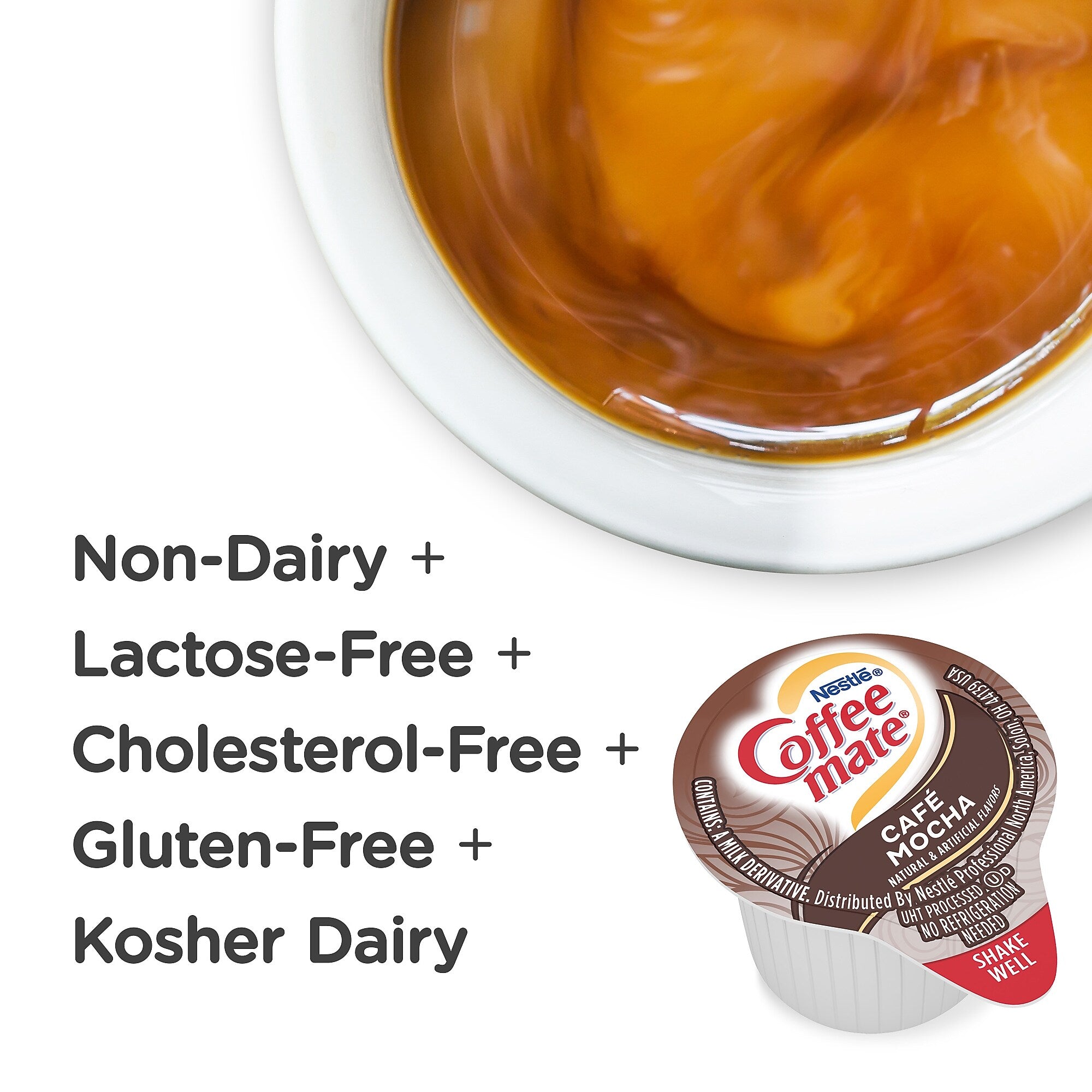 Coffee mate Café Mocha Liquid Creamer, 0.38 Oz., 50/Box