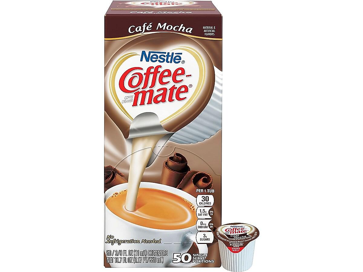 Coffee mate Café Mocha Liquid Creamer, 0.38 Oz., 50/Box