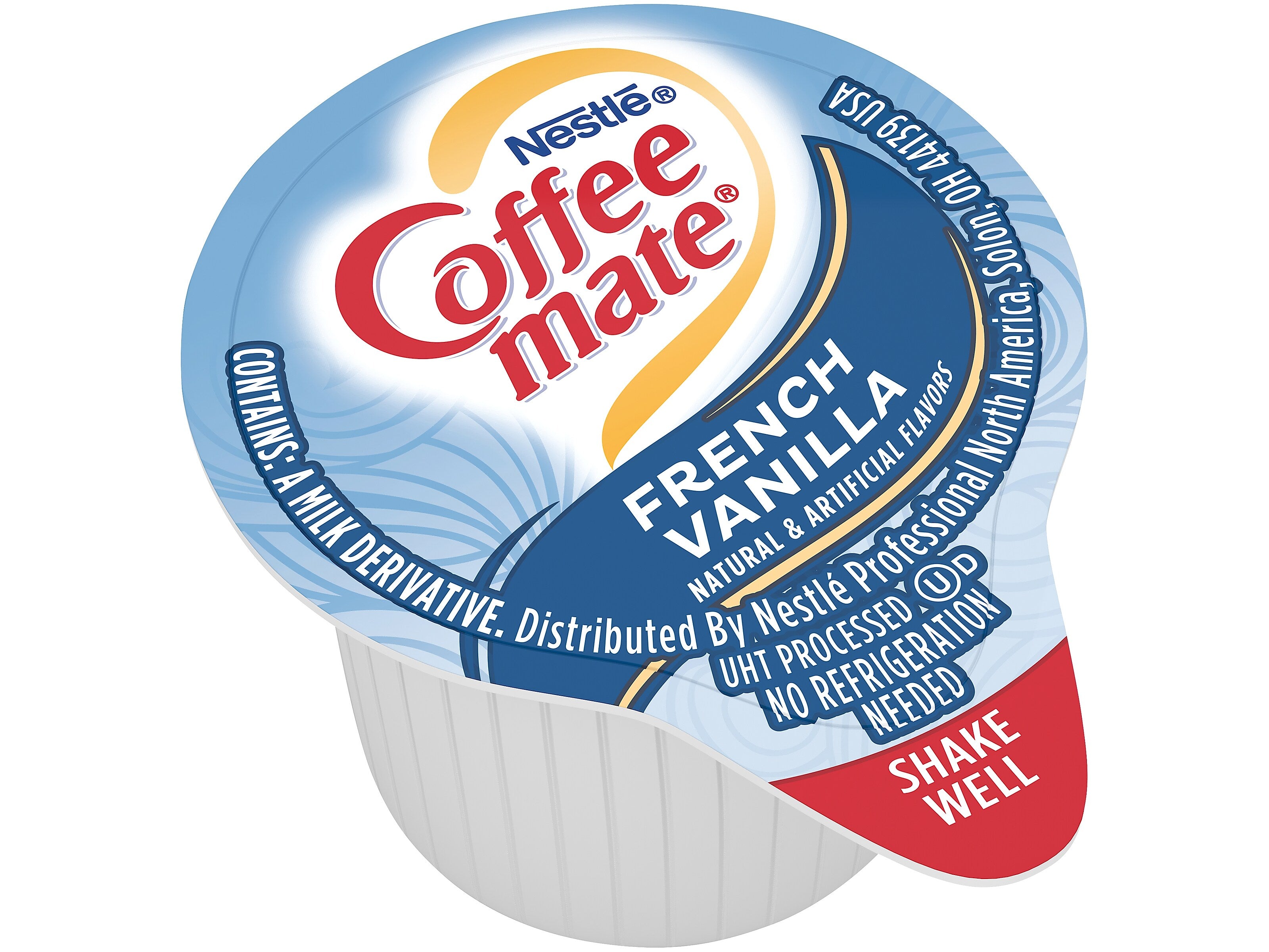 Coffee mate French Vanilla Dairy Free Liquid Creamer, 0.38 oz., 180/Box