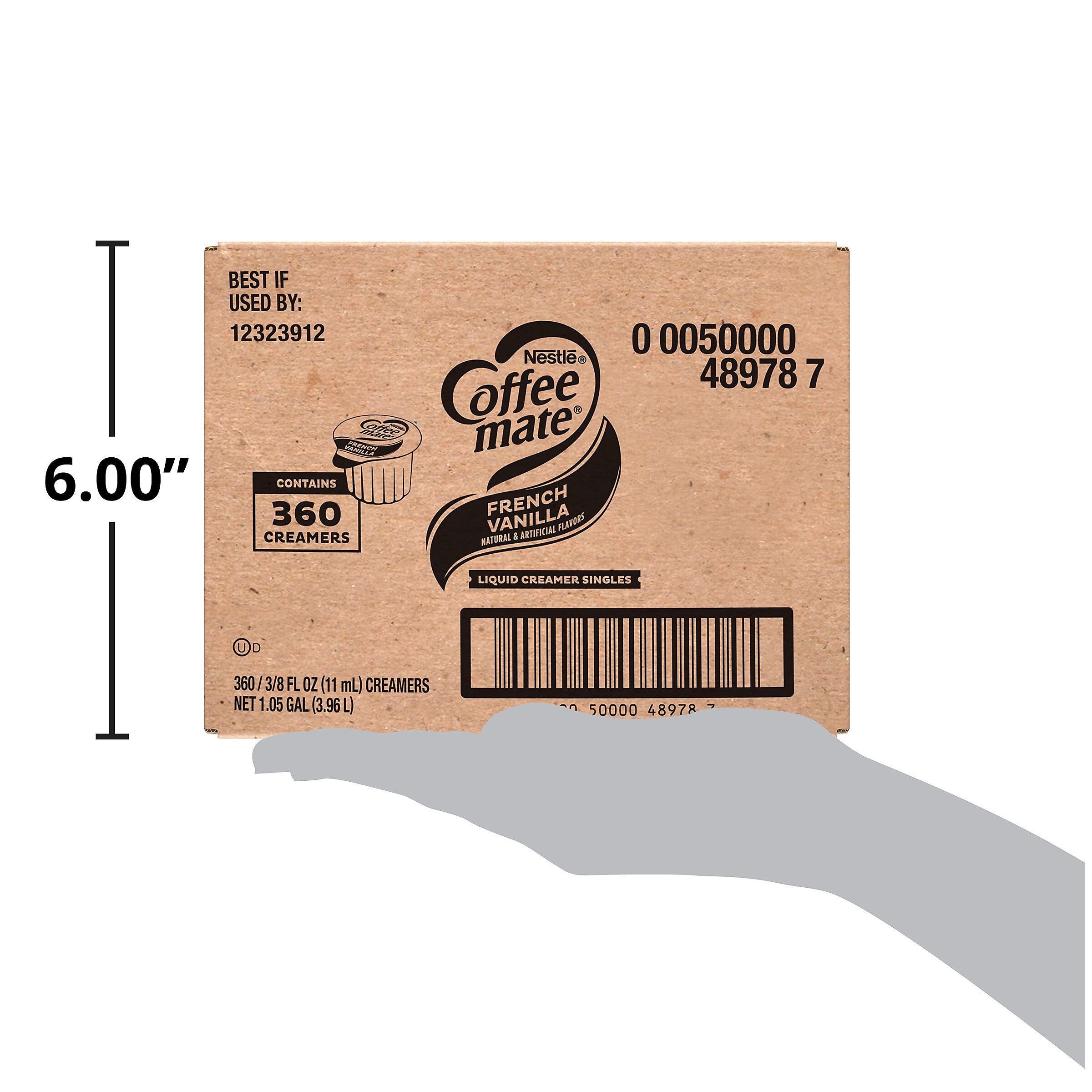 Coffee mate French Vanilla Liquid Creamer, 0.38 oz., 360/Carton