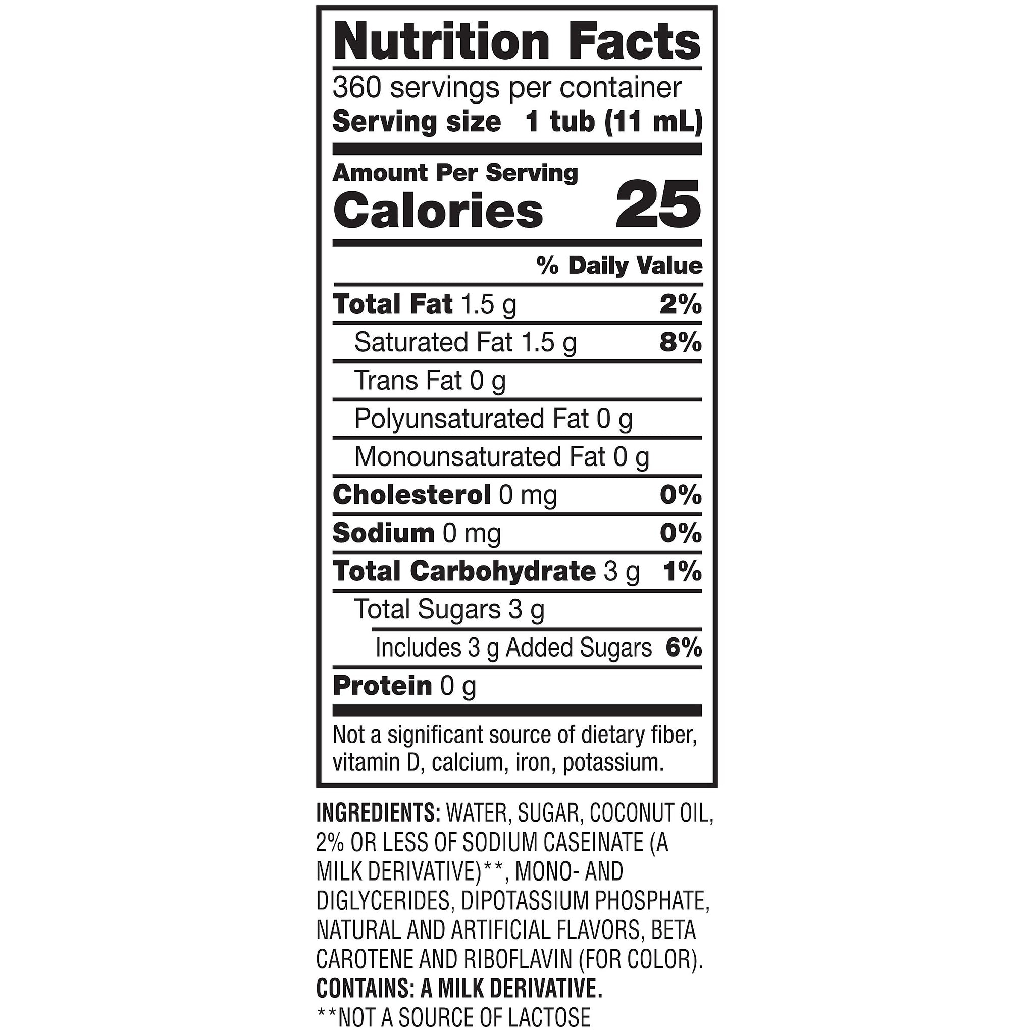 Coffee mate French Vanilla Liquid Creamer, 0.38 oz., 360/Carton