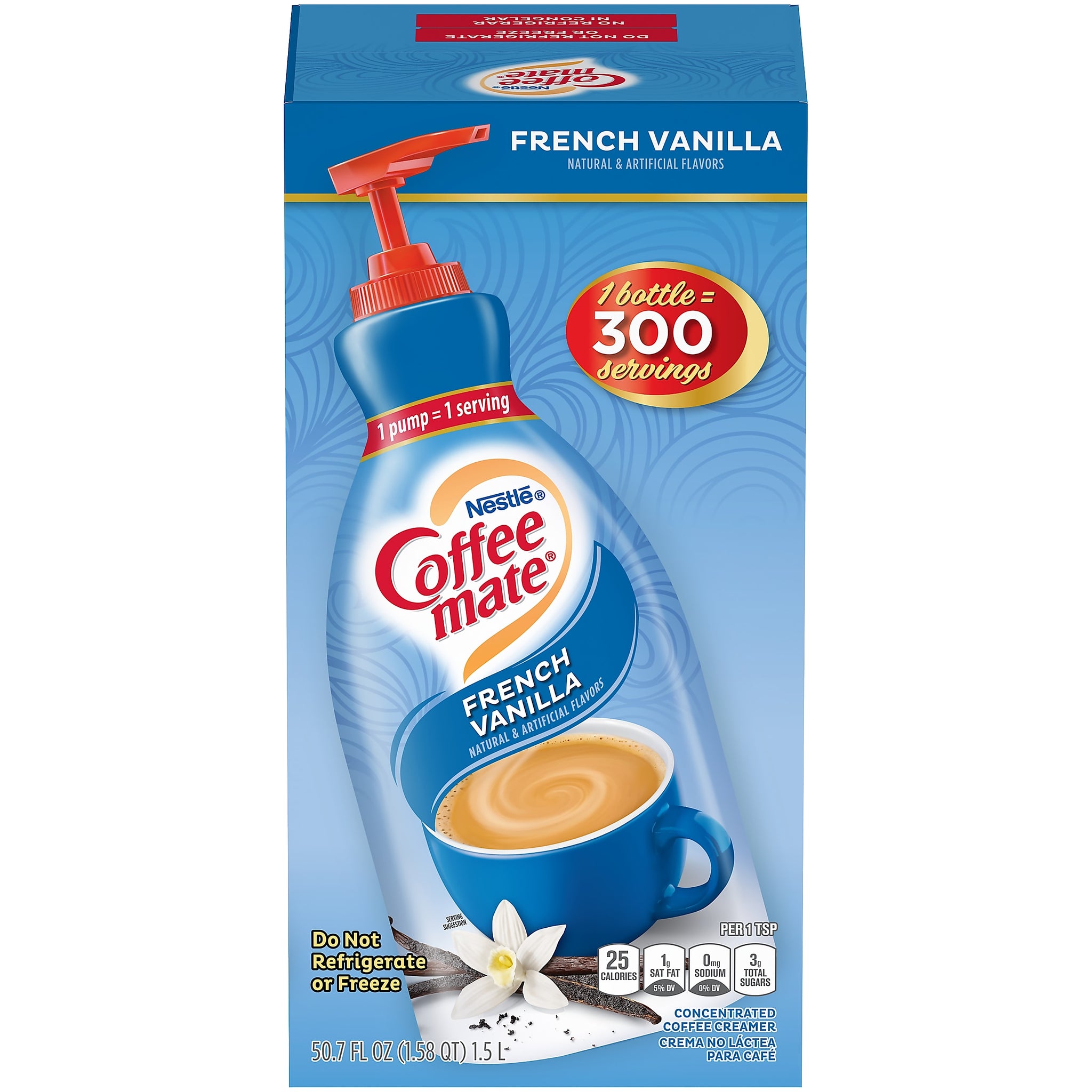 Coffee mate French Vanilla Liquid Creamer, 50.7 Oz.
