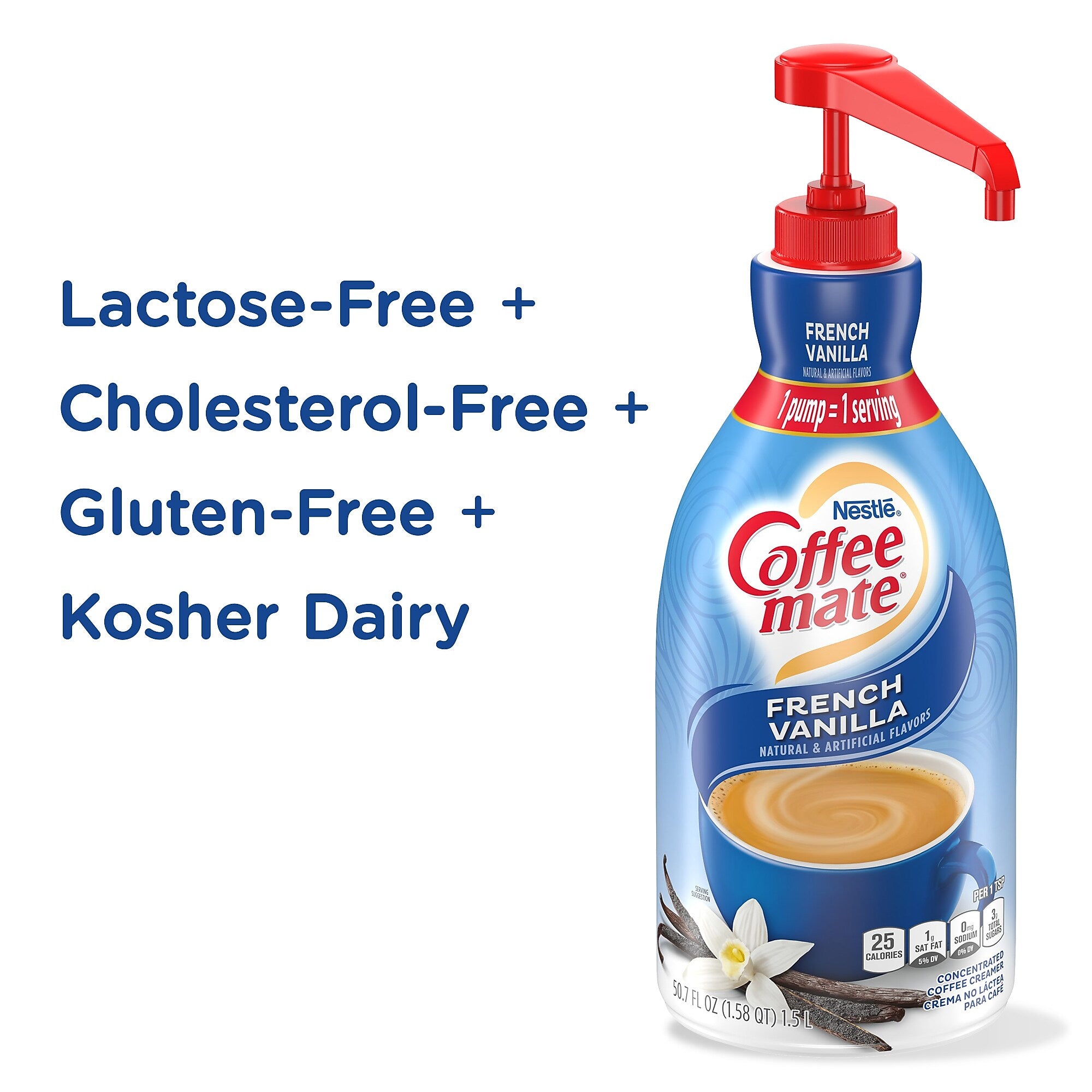 Coffee mate French Vanilla Liquid Creamer, 50.7 oz.