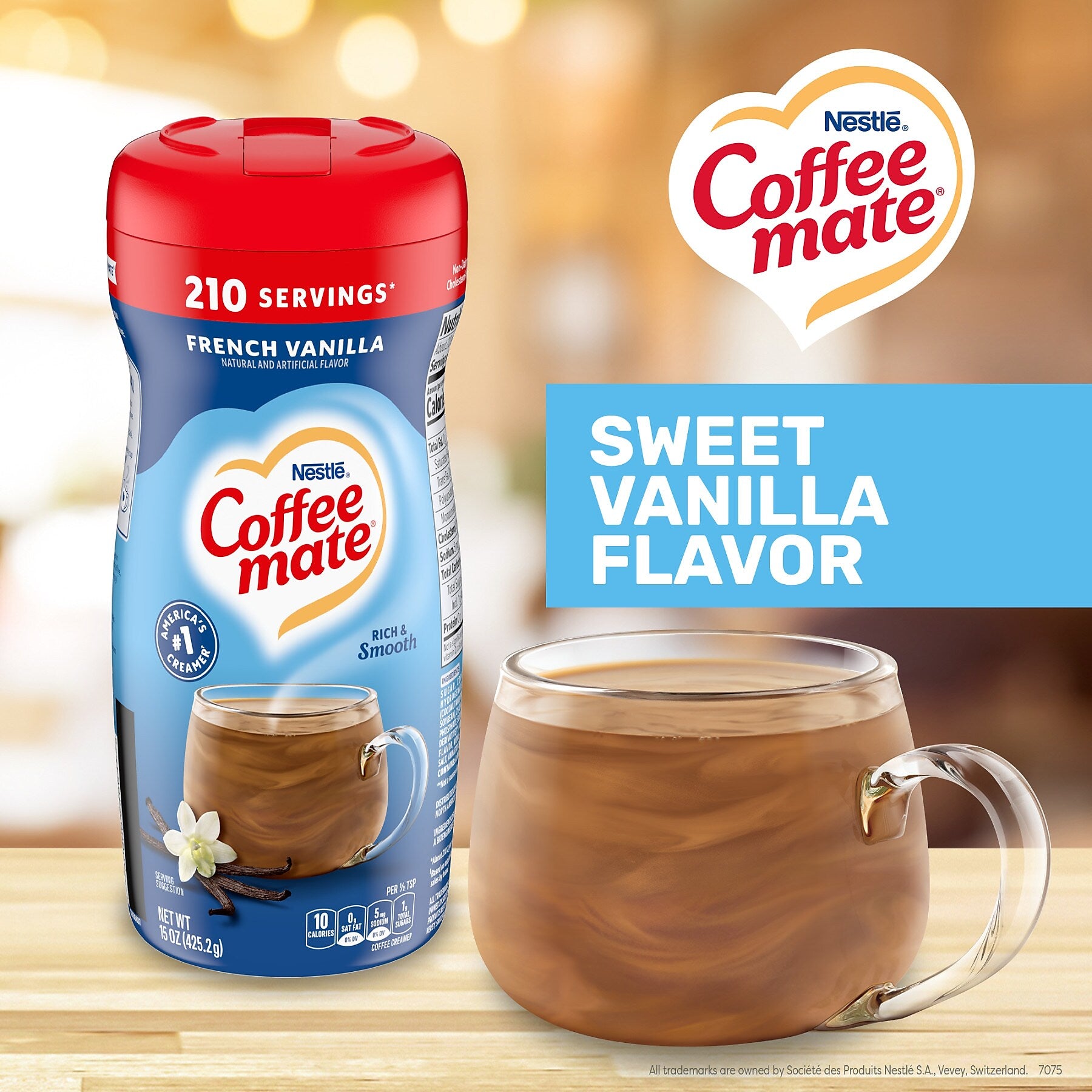 Coffee mate French Vanilla Powdered Creamer, 15 Oz.