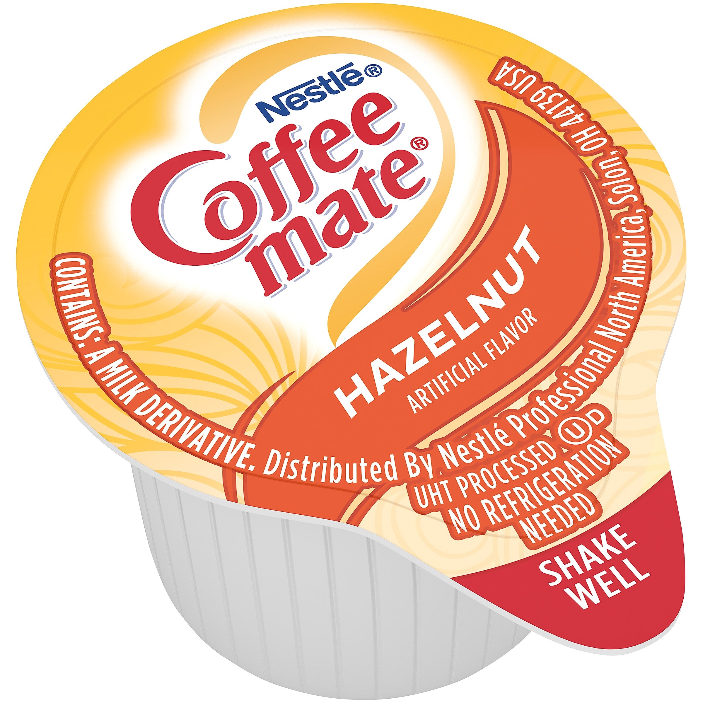 Coffee mate Hazelnut Liquid Creamer, 0.38 oz., 180/Carton