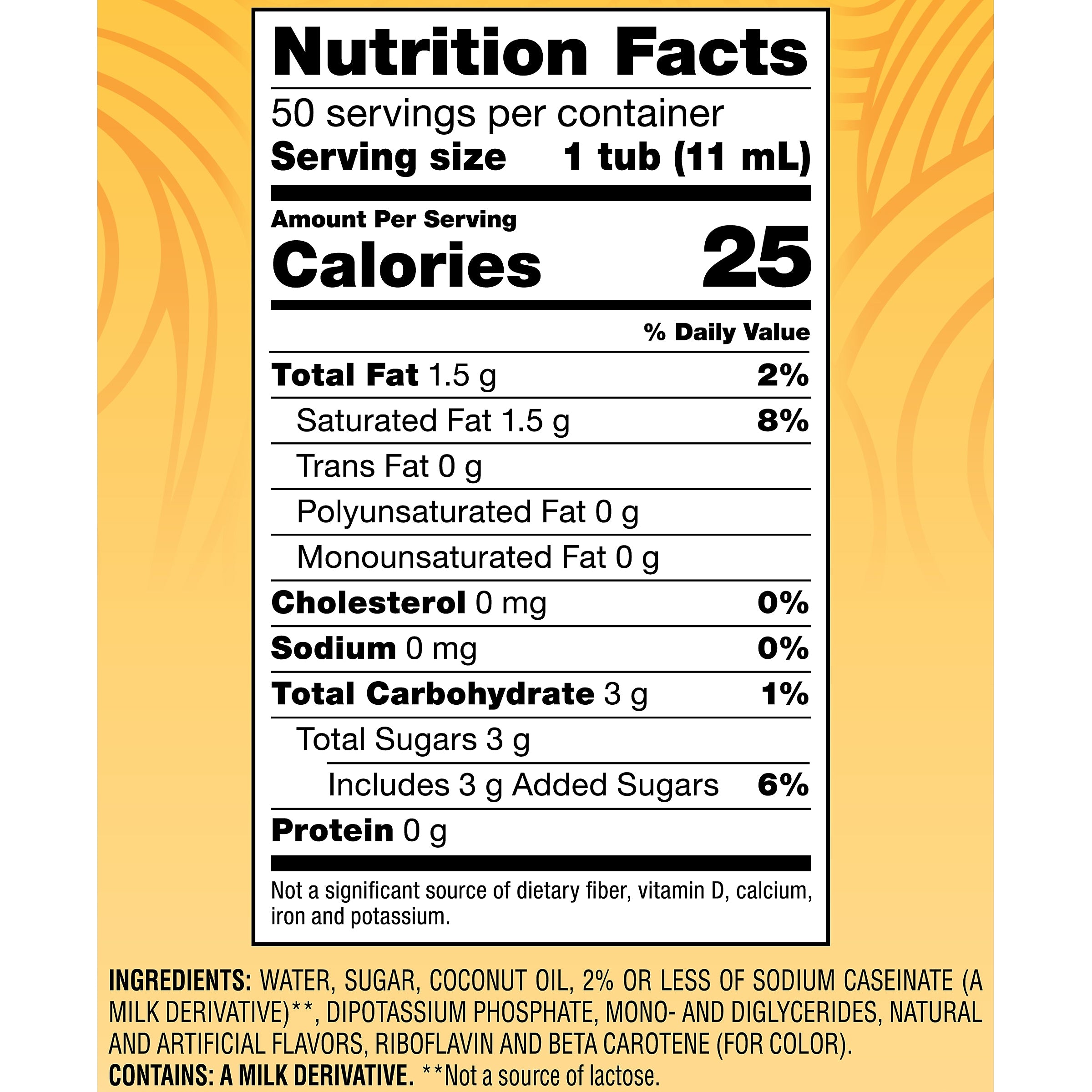 Coffee mate Hazelnut Liquid Creamer, 0.38 oz., 50/Box