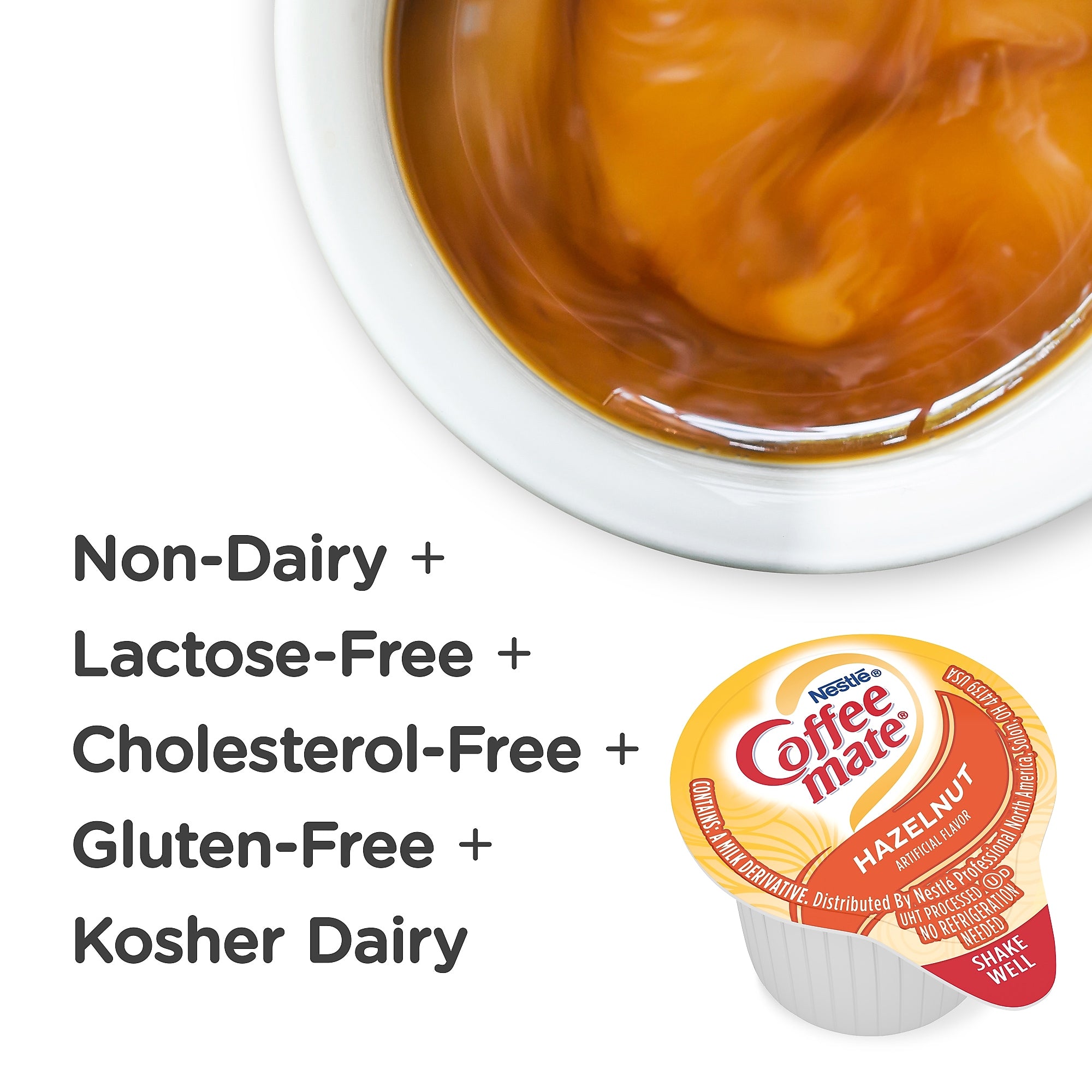 Coffee mate Hazelnut Liquid Creamer, 0.38 oz., 50/Box