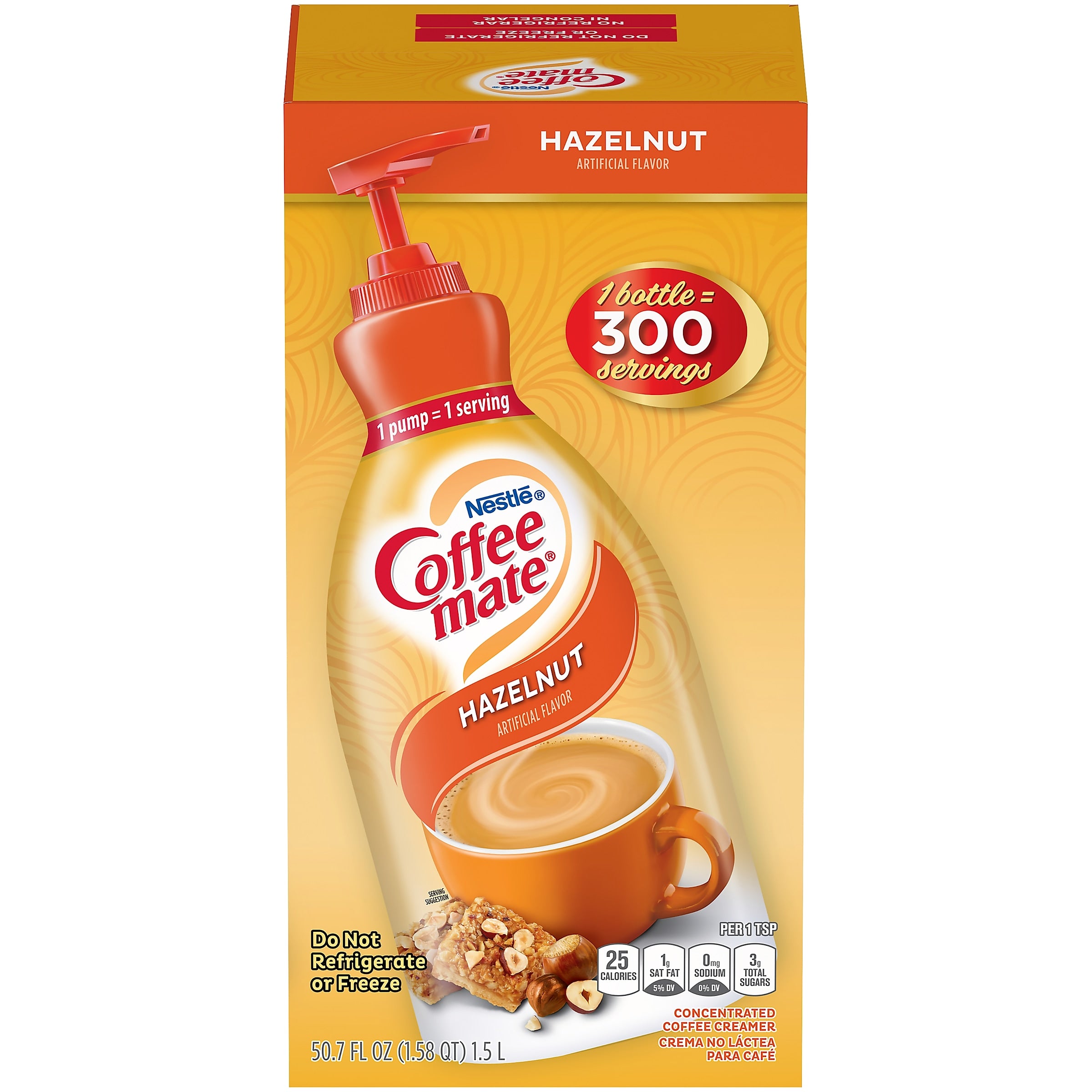 Coffee mate Hazelnut Liquid Creamer, 50.7 oz.