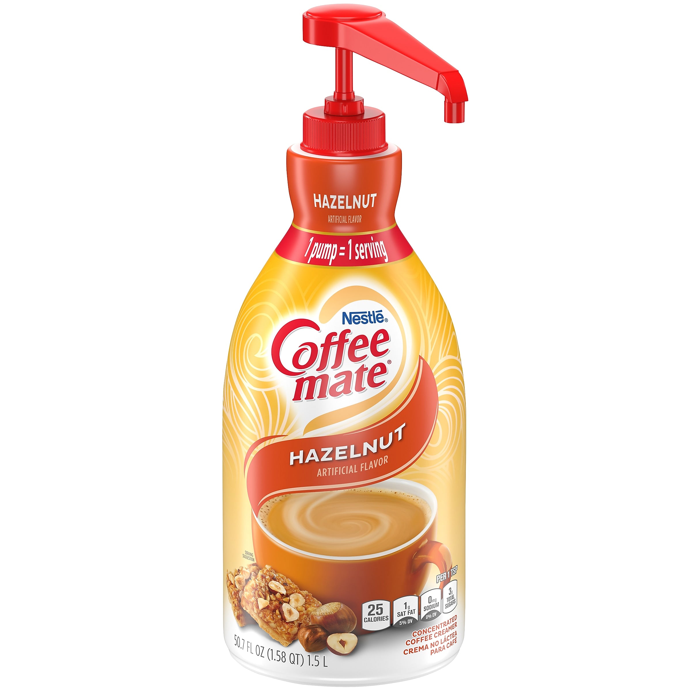 Coffee mate Hazelnut Liquid Creamer, 50.7 oz.