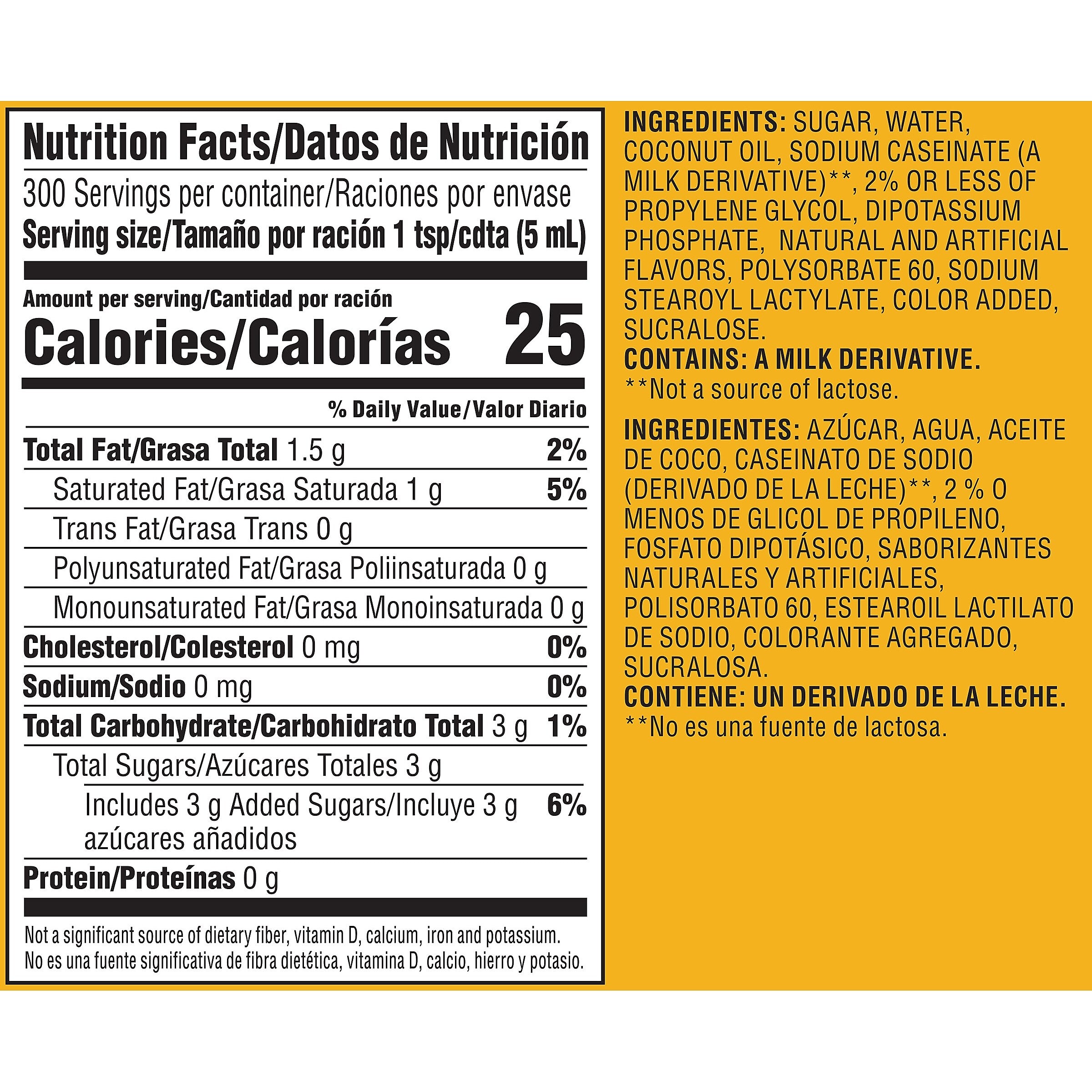 Coffee mate Hazelnut Liquid Creamer, 50.7 oz.