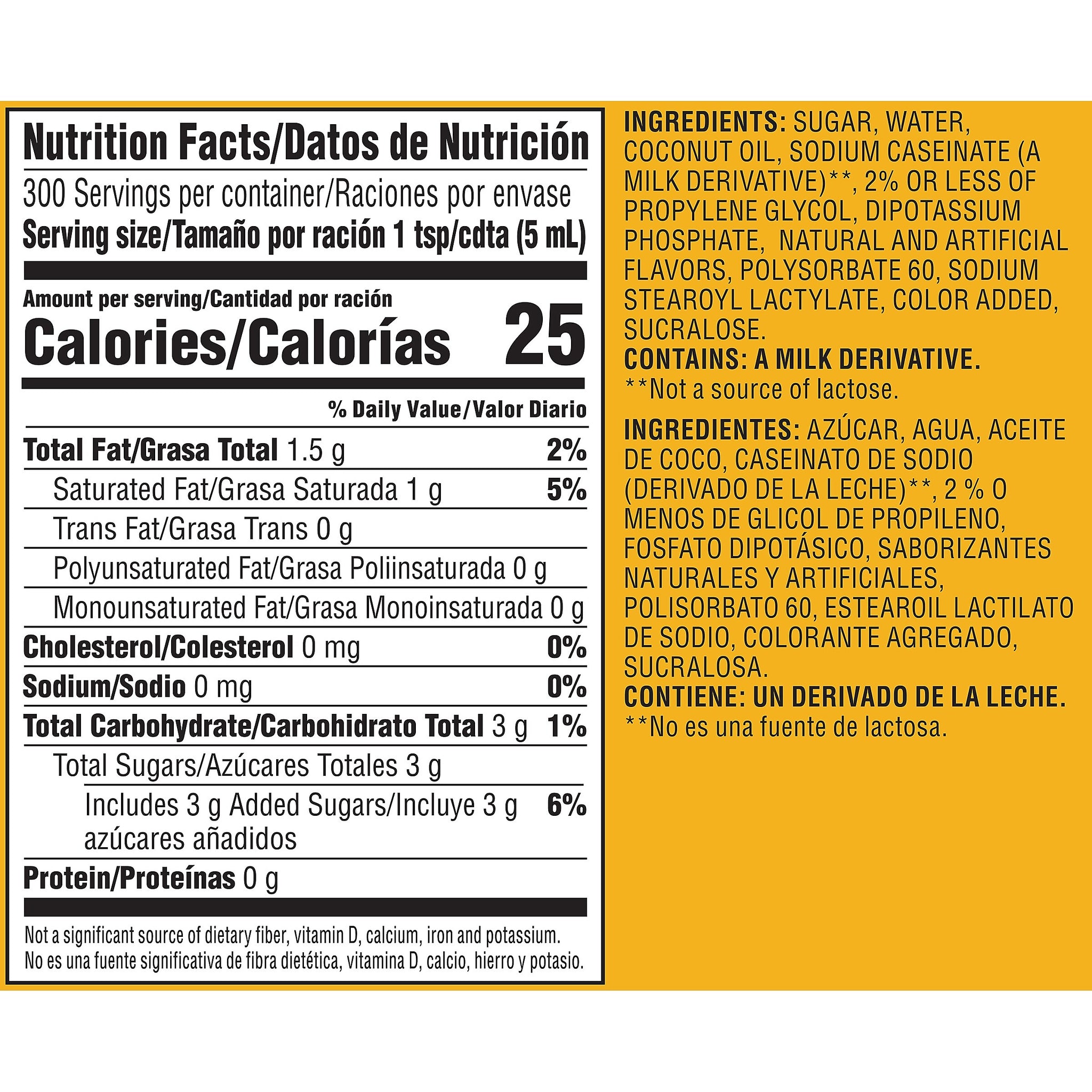 Coffee mate Hazelnut Liquid Creamer, 50.7 oz.