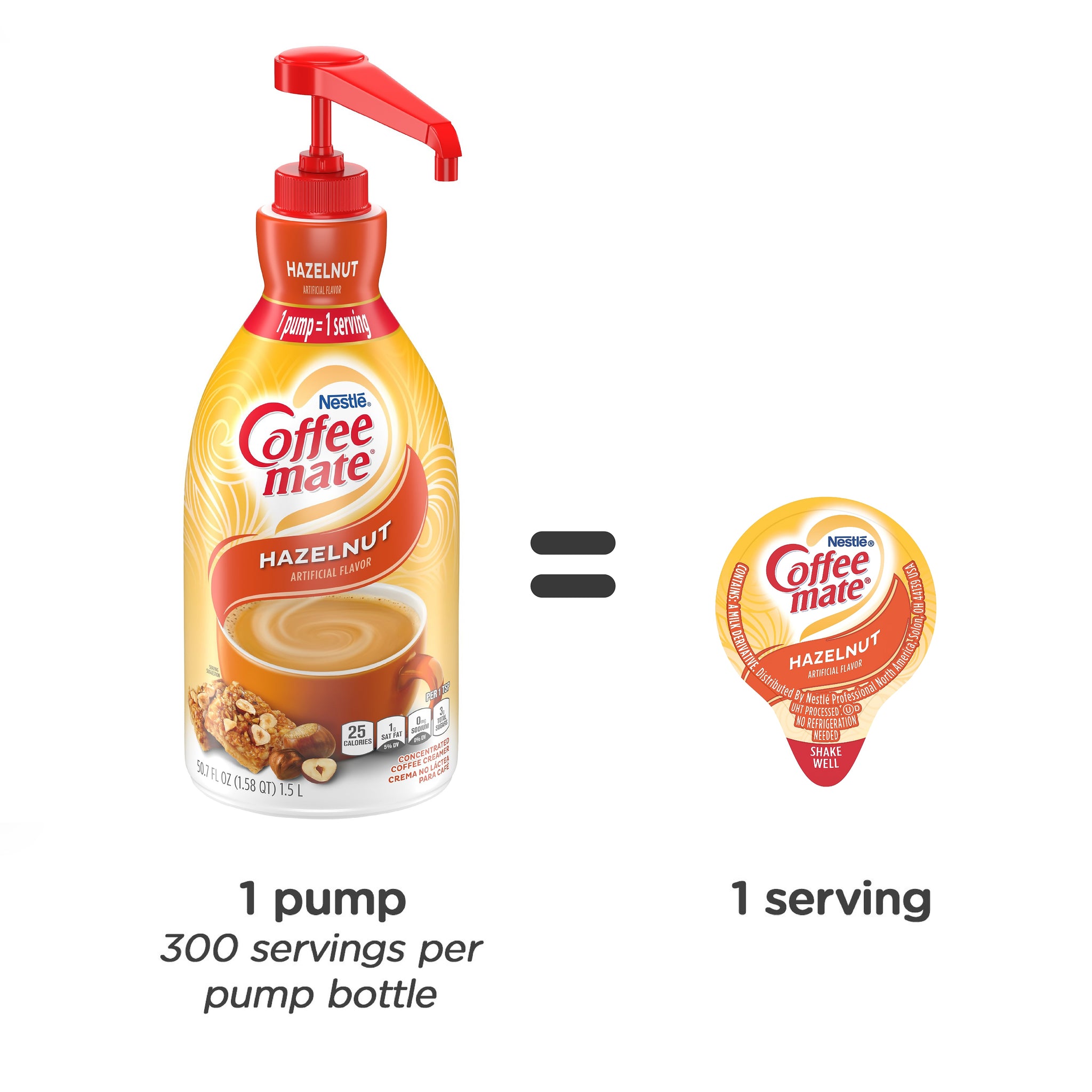Coffee mate Hazelnut Liquid Creamer, 50.7 oz.