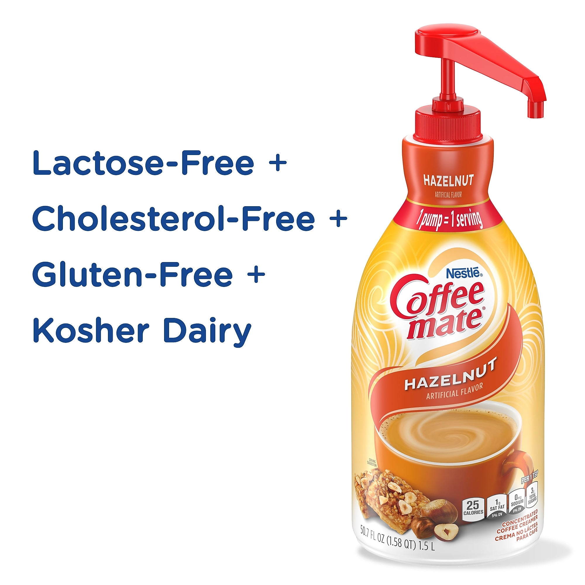 Coffee mate Hazelnut Liquid Creamer, 50.7 oz.