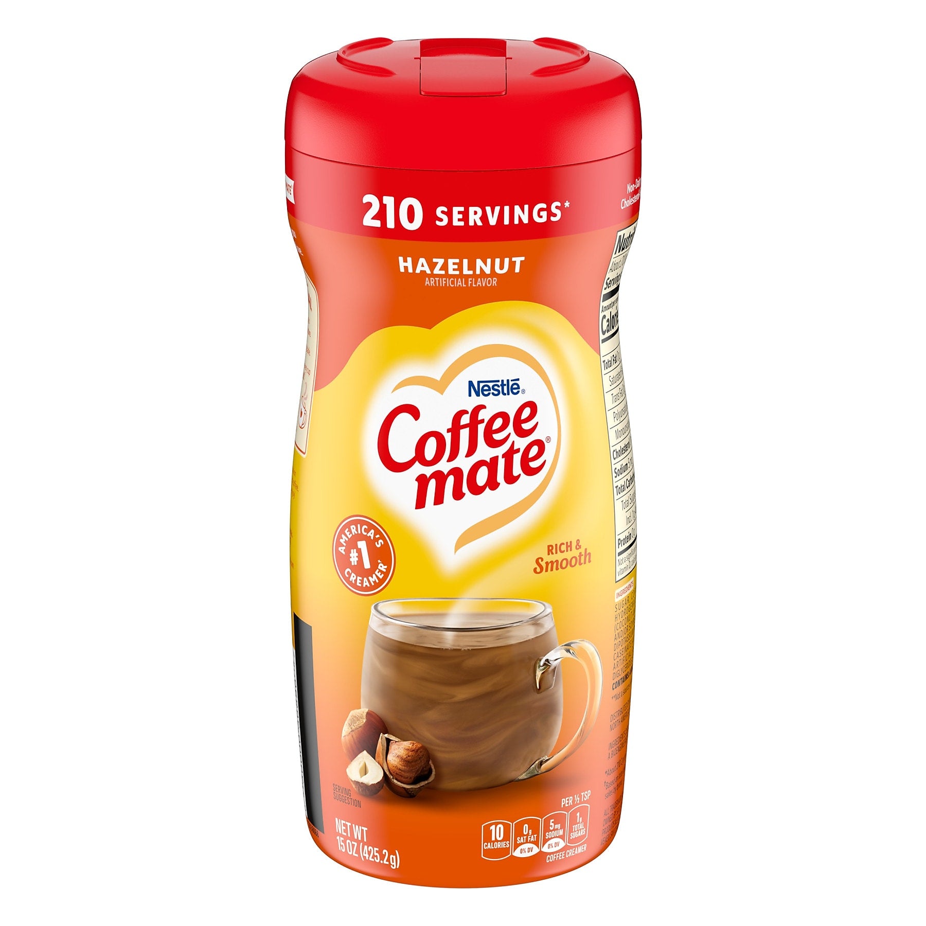 Coffee mate Hazelnut Powdered Creamer, 15 Oz.