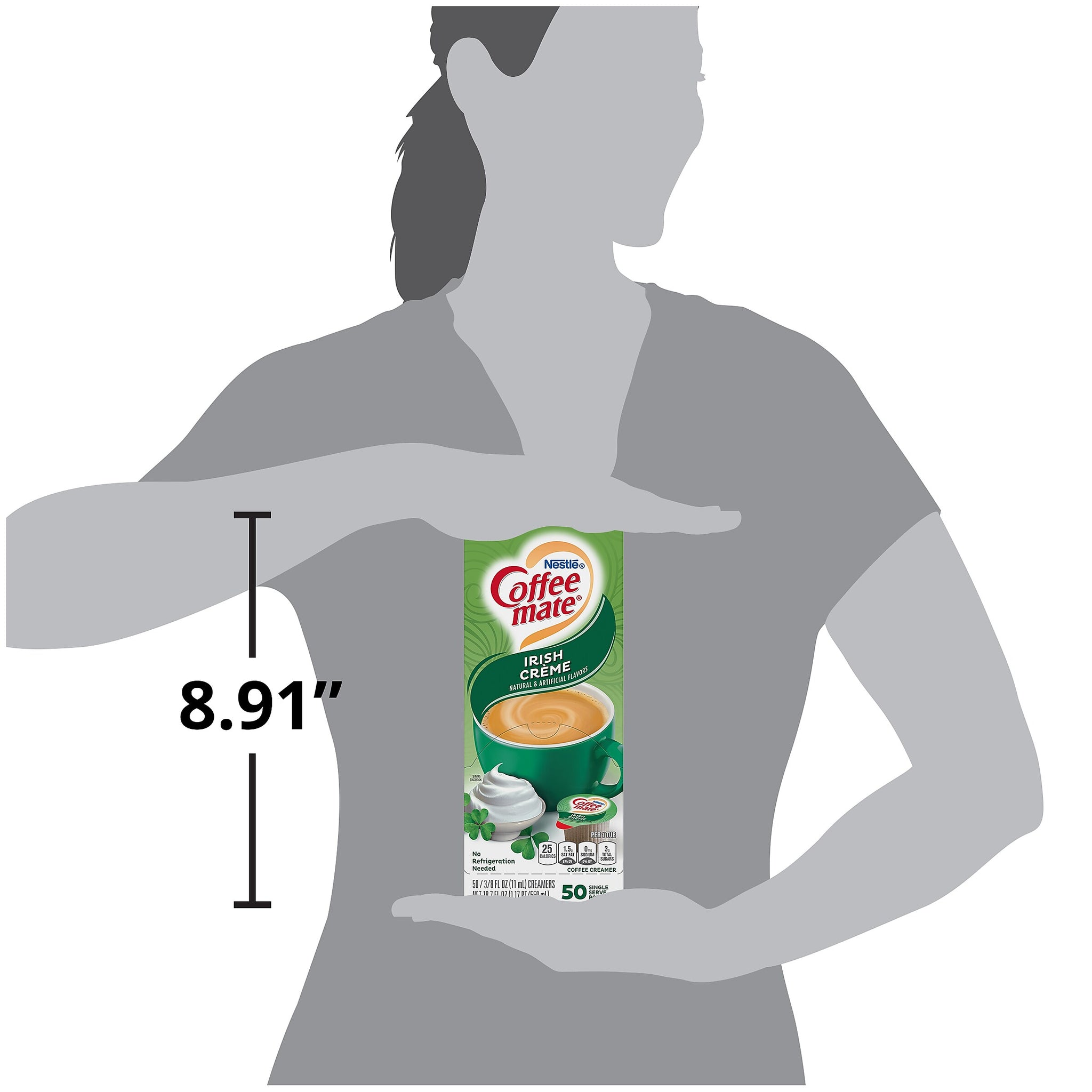 Coffee mate Irish Creme Liquid Creamer, 0.37 Oz., 50/Box