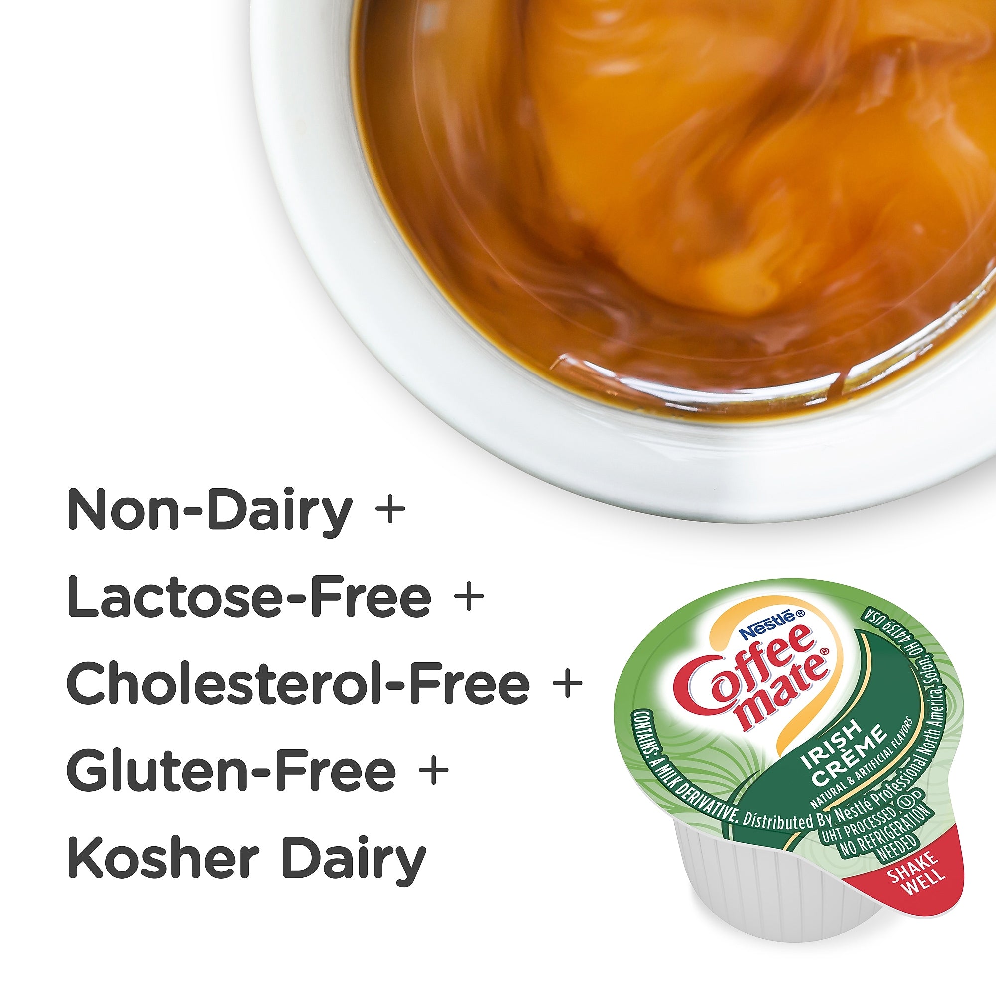 Coffee mate Irish Creme Liquid Creamer, 0.37 Oz., 50/Box