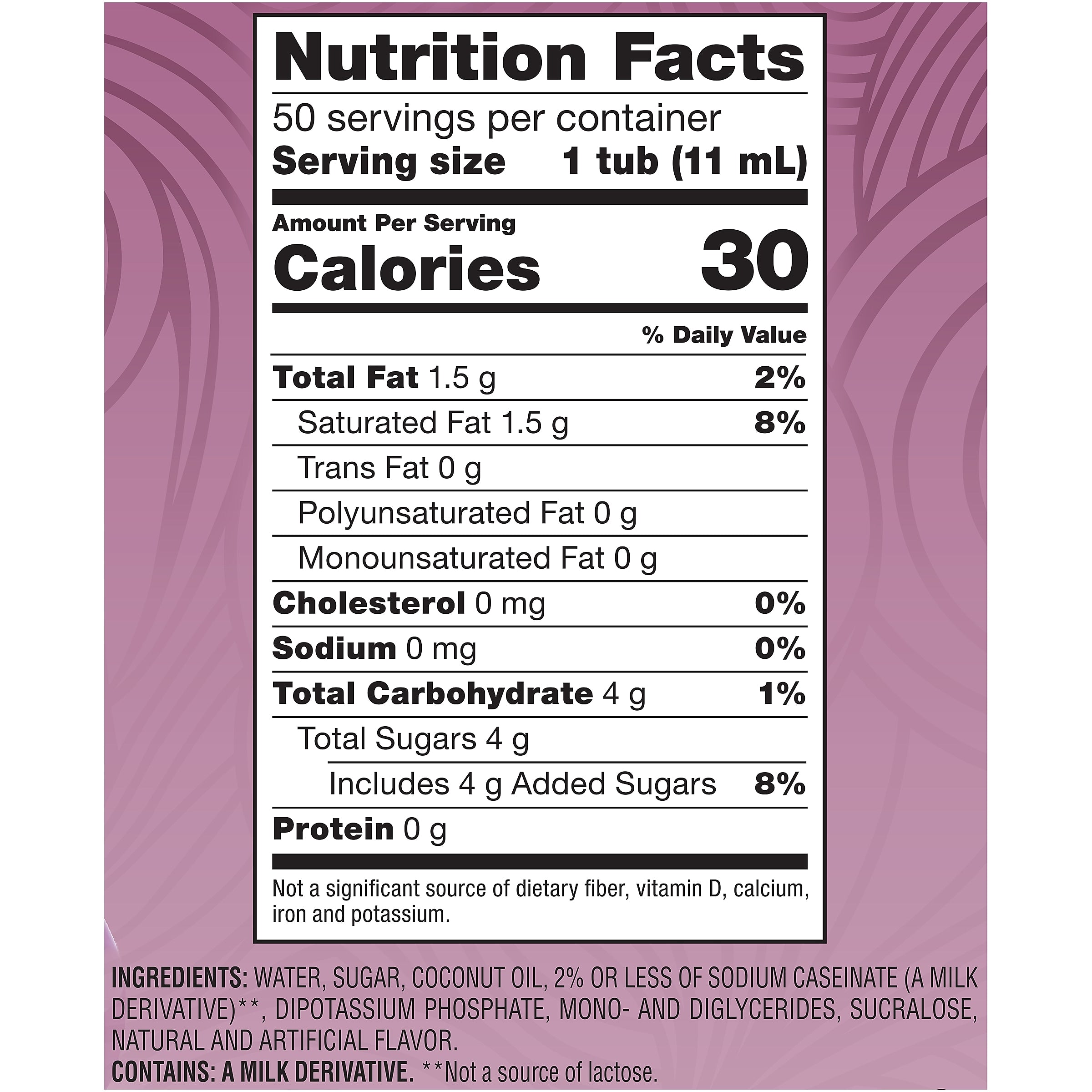 Coffee mate Italian Sweet Creme Liquid Creamer, 0.38 Oz., 50/Box