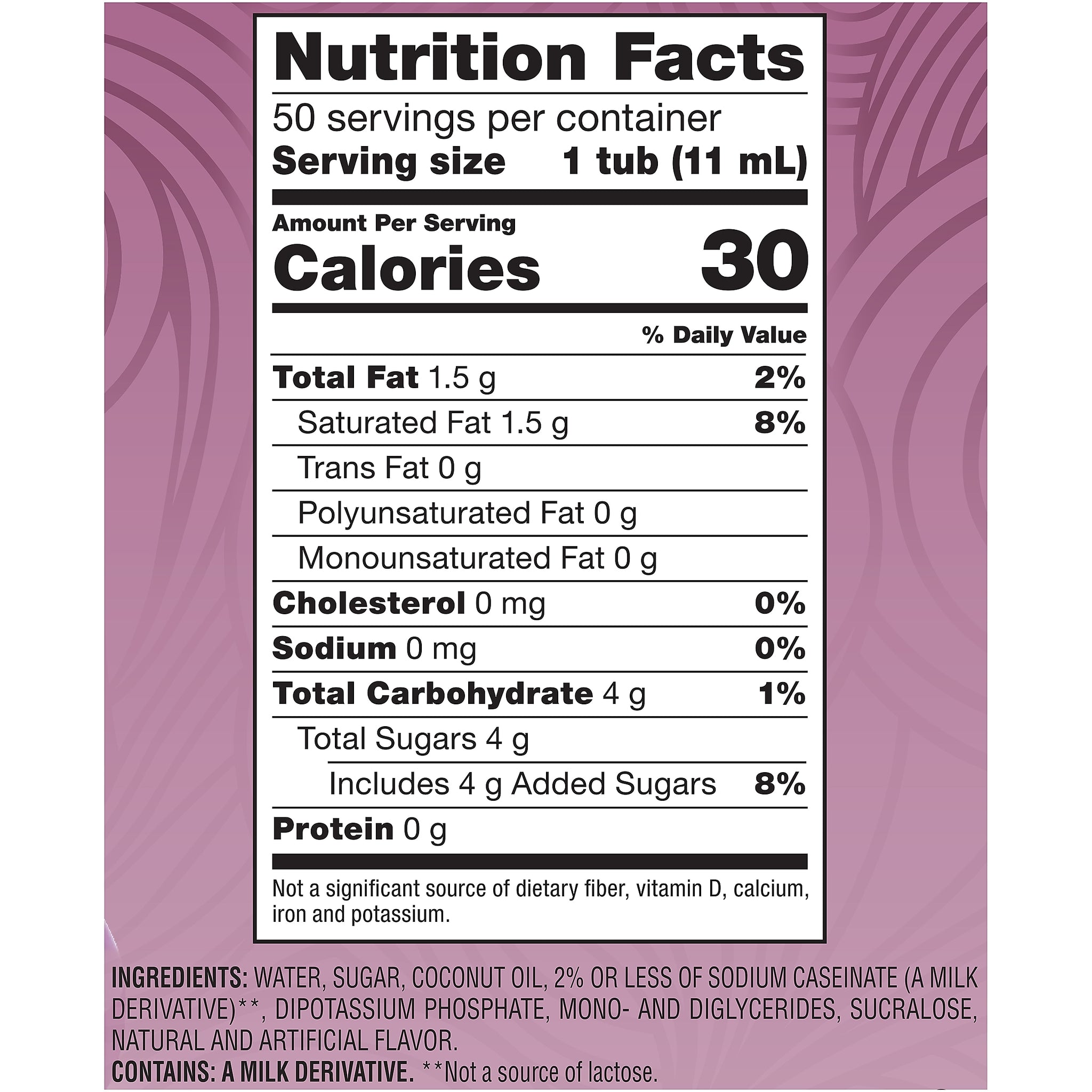 Coffee mate Italian Sweet Creme Liquid Creamer, 0.38 Oz., 50/Box
