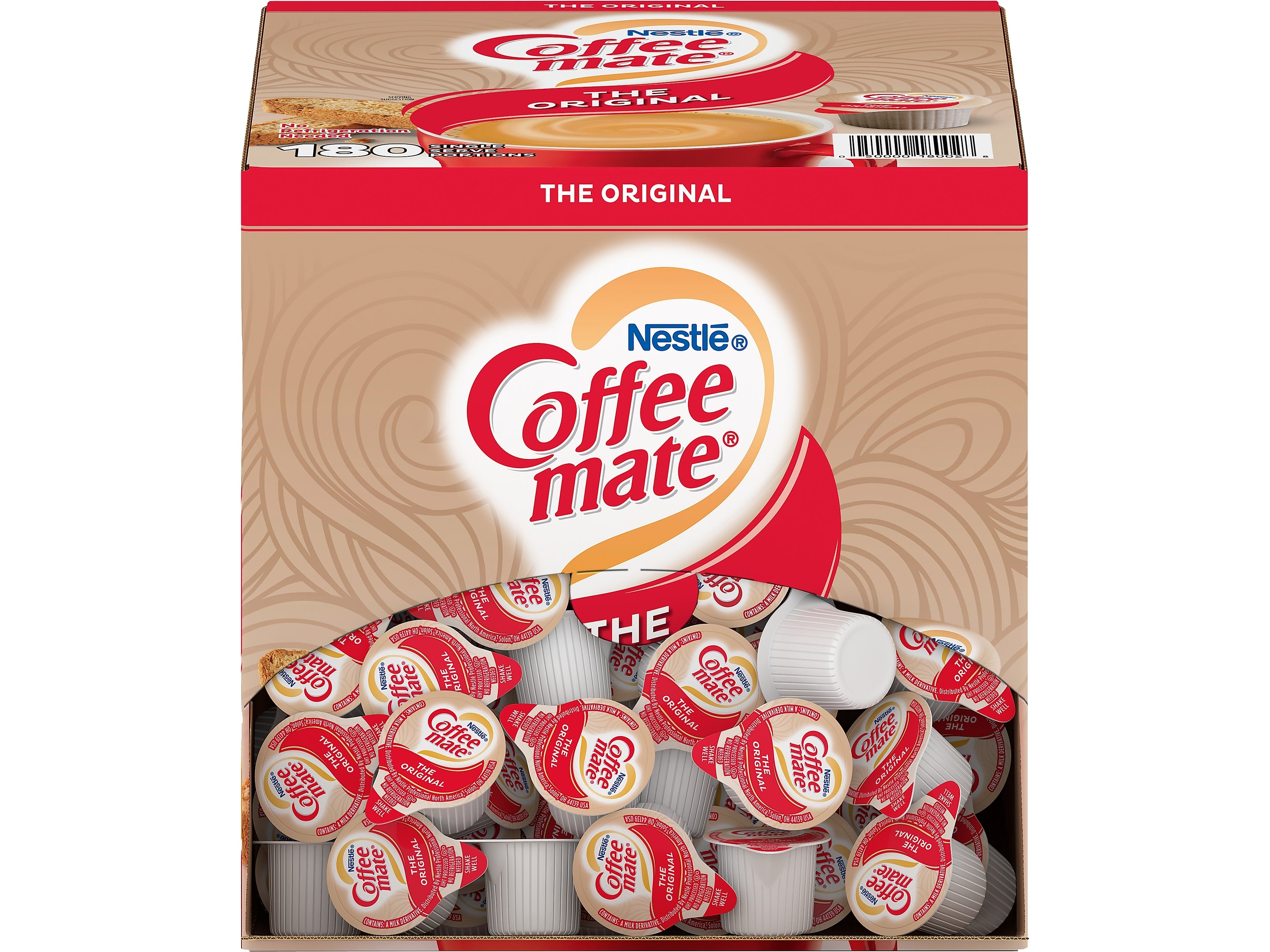 Coffee mate Original Liquid Creamer, 0.38 oz., 180/Carton