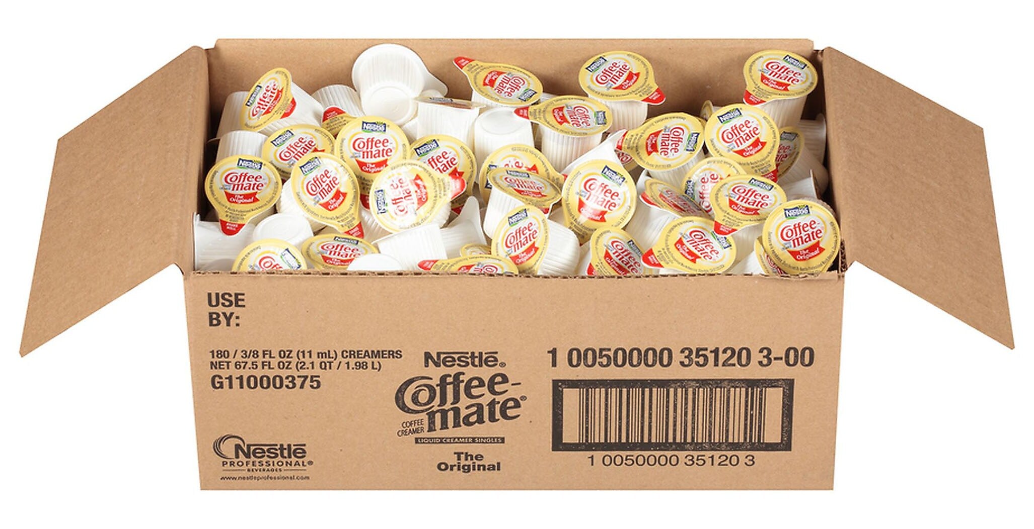 Coffee mate Original Liquid Creamer, 0.38 oz., 180/Carton