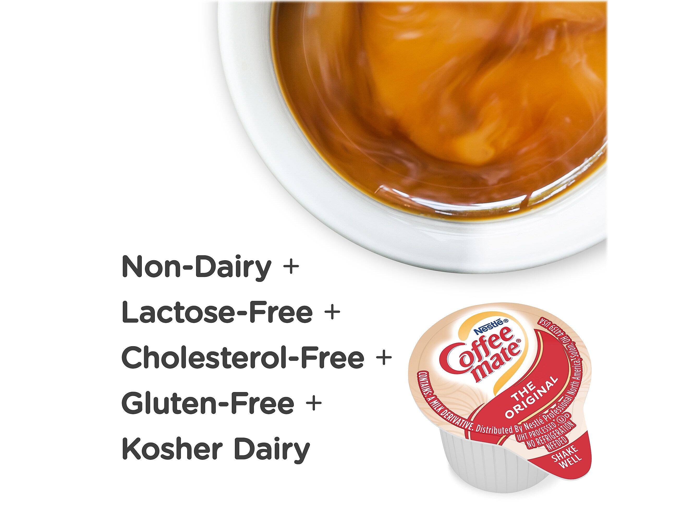 Coffee mate Original Liquid Creamer, 0.38 oz., 180/Carton