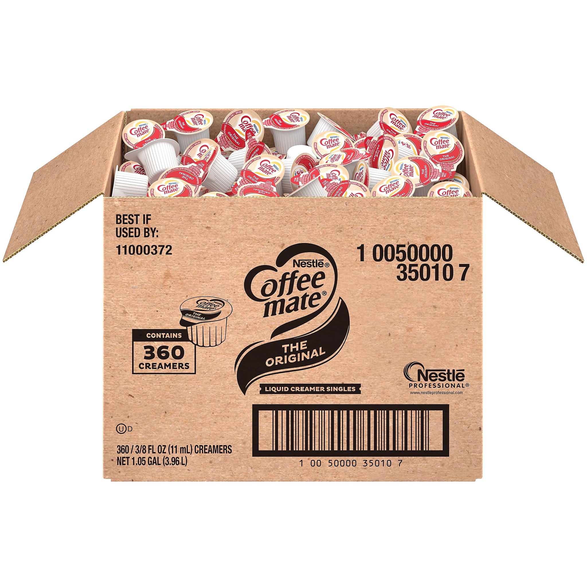 Coffee mate Original Liquid Creamer, 0.38 oz., 360/Carton