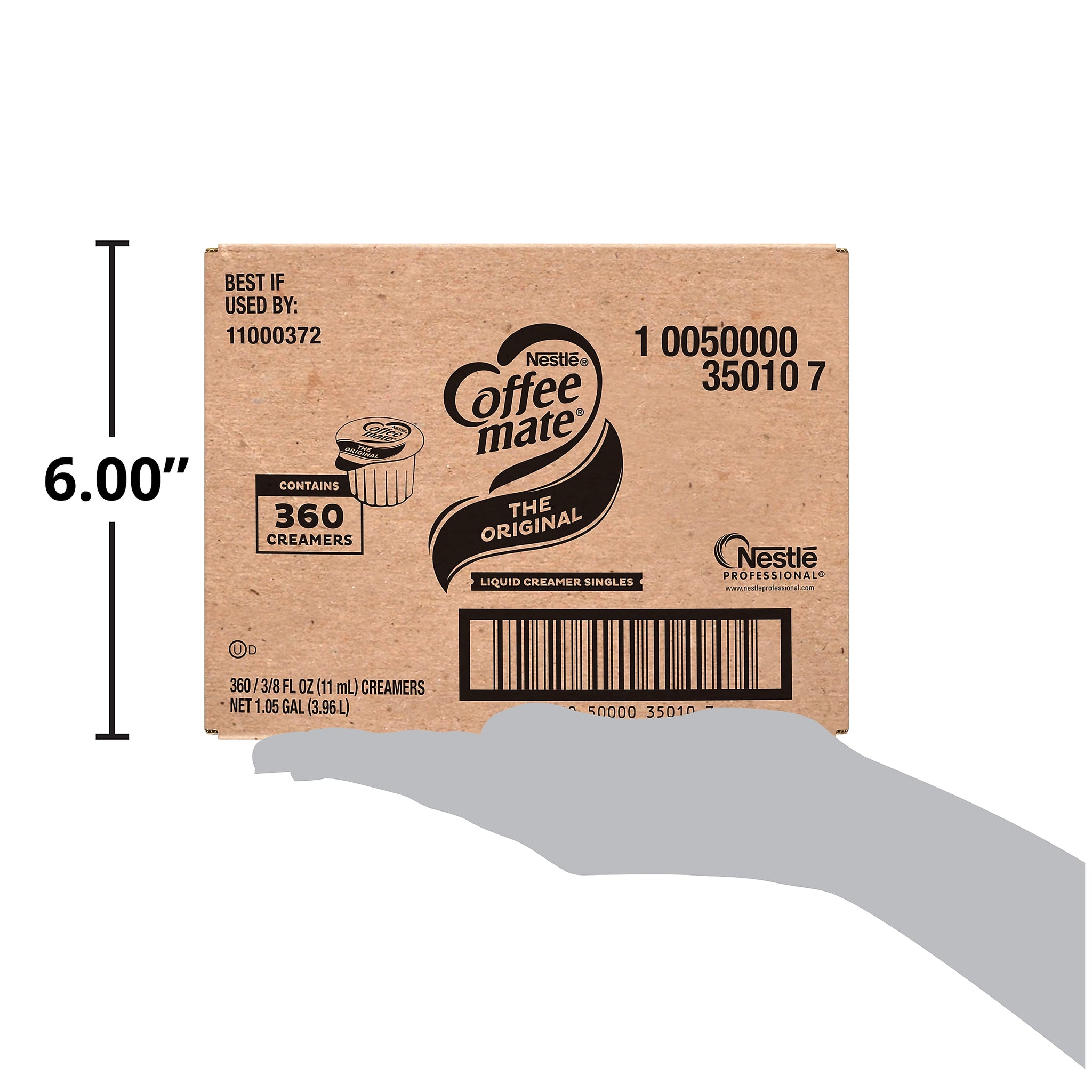 Coffee mate Original Liquid Creamer, 0.38 oz., 360/Carton