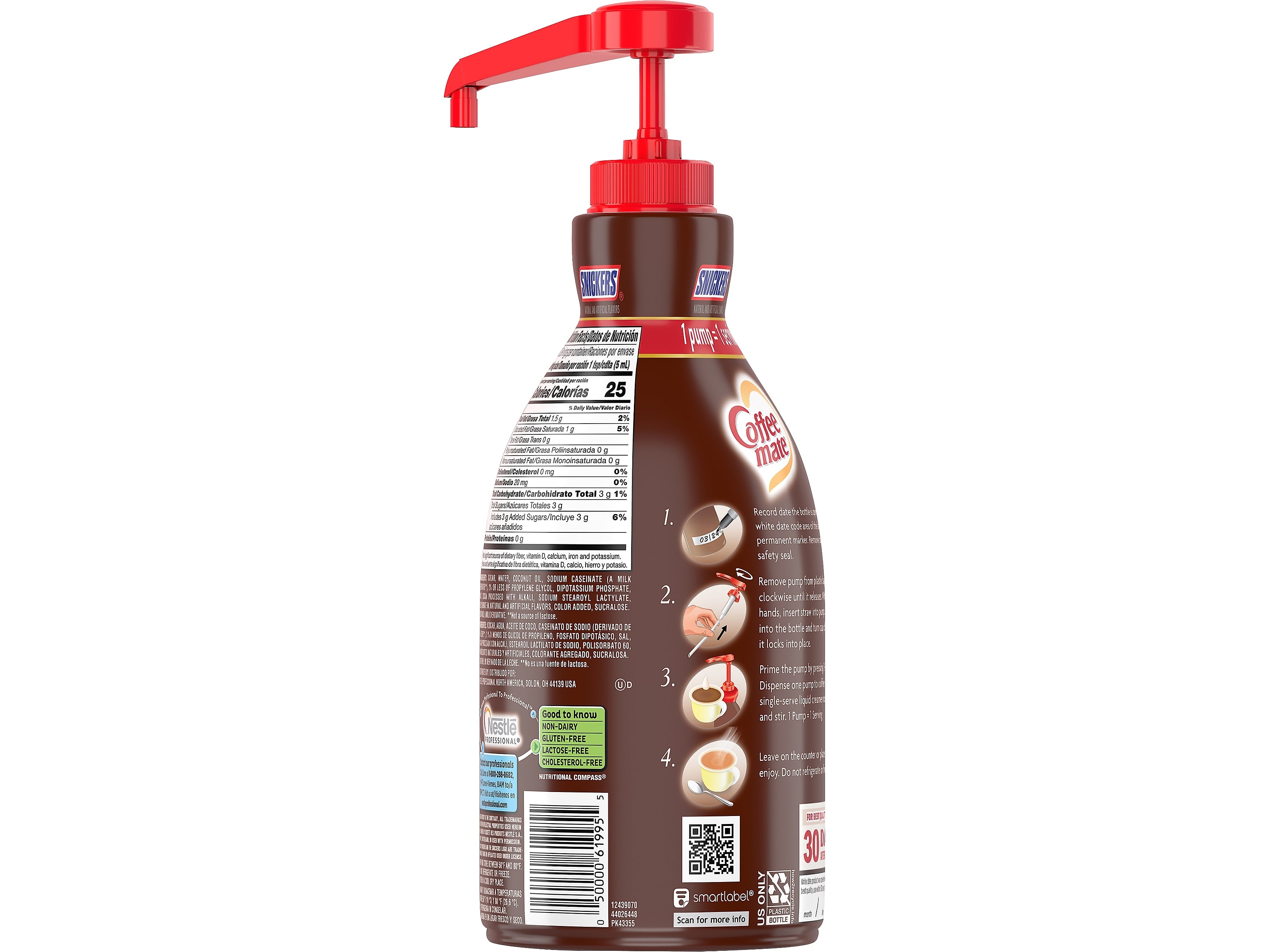Coffee mate Snickers Liquid Creamer, 50.7 oz.