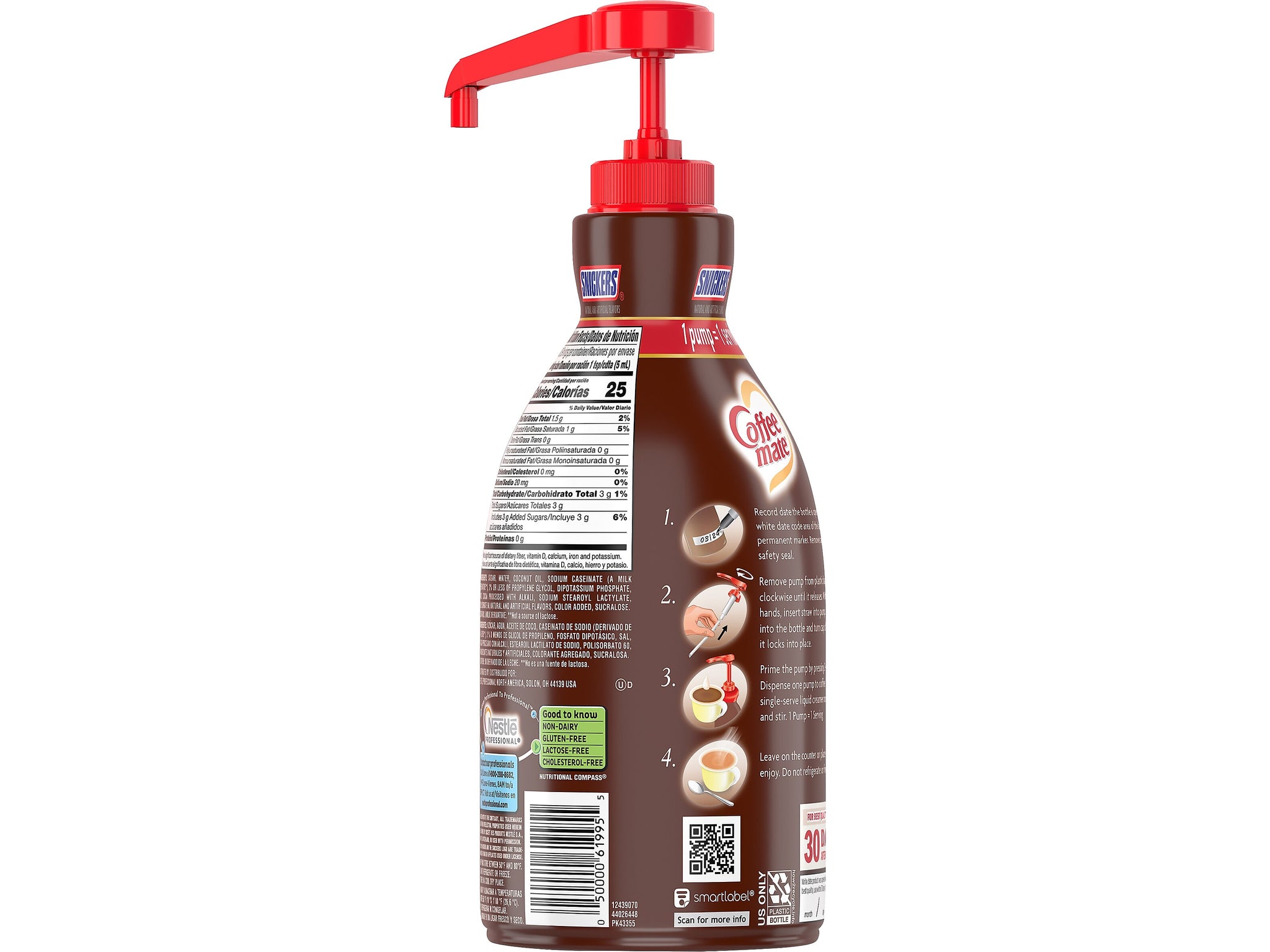 Coffee mate Snickers Liquid Creamer, 50.7 oz.