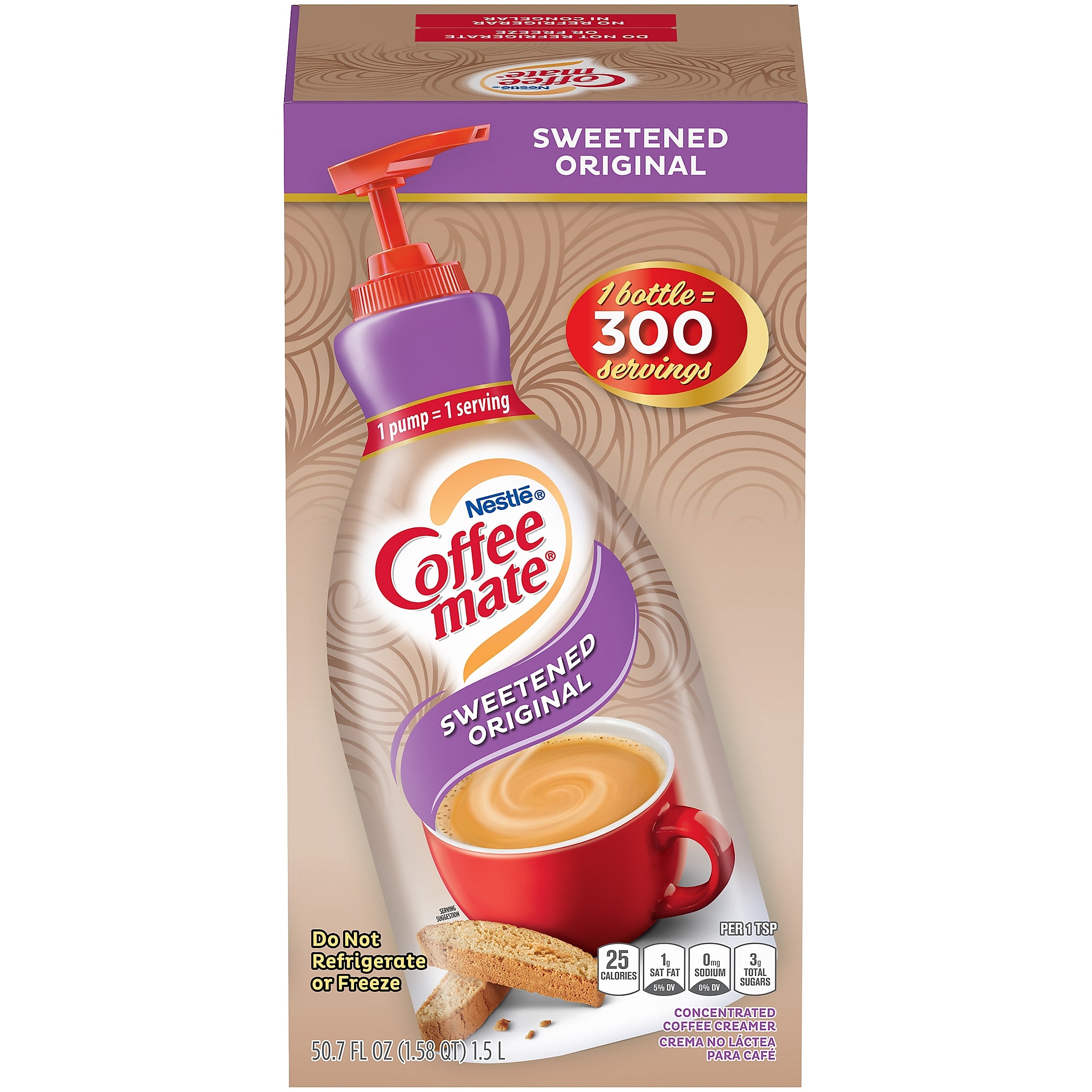 Coffee mate Sweetened Original Liquid Creamer, 50.7 oz.